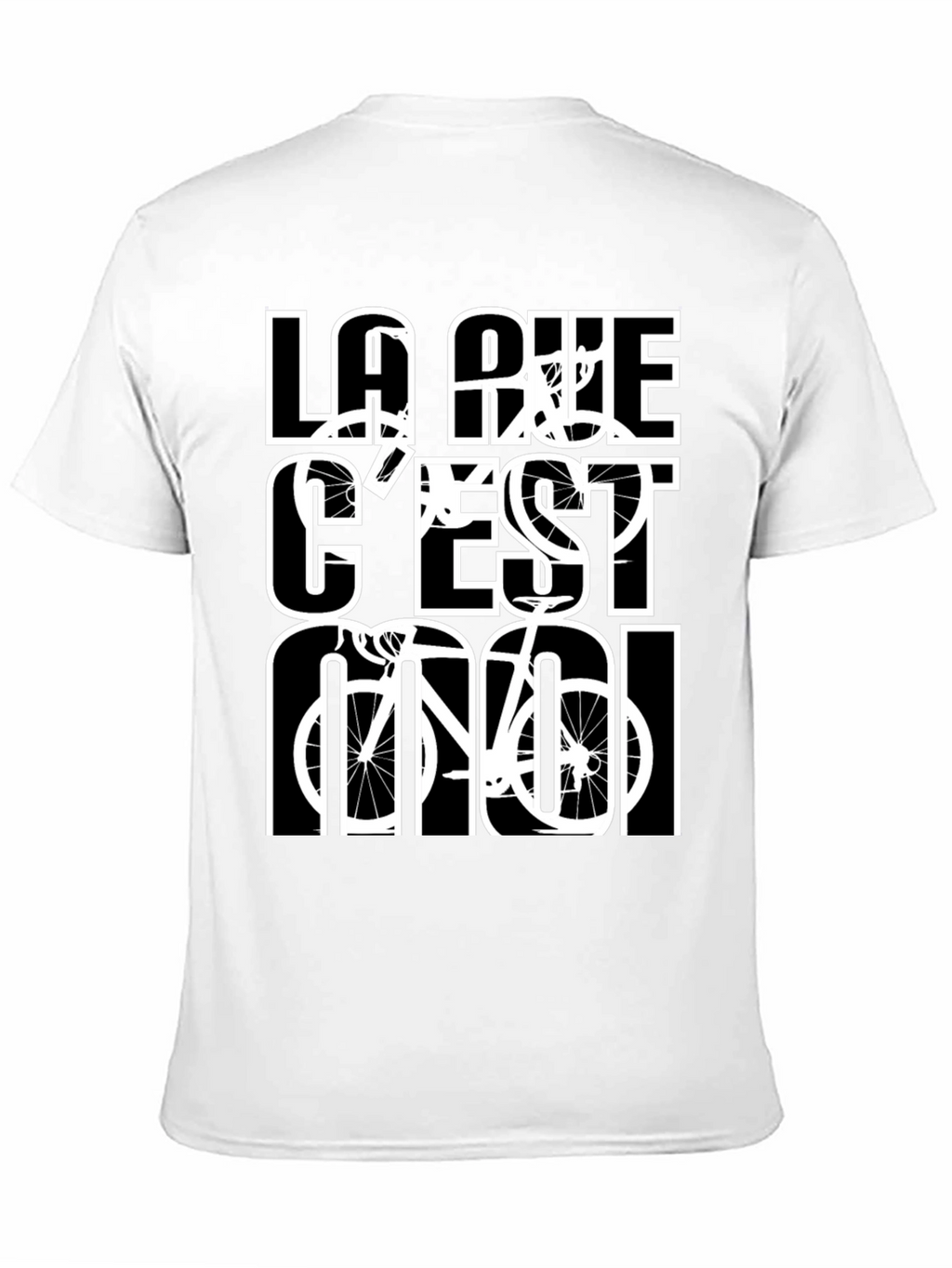 La Rue Cest Moi Black Graphic T-Shirt