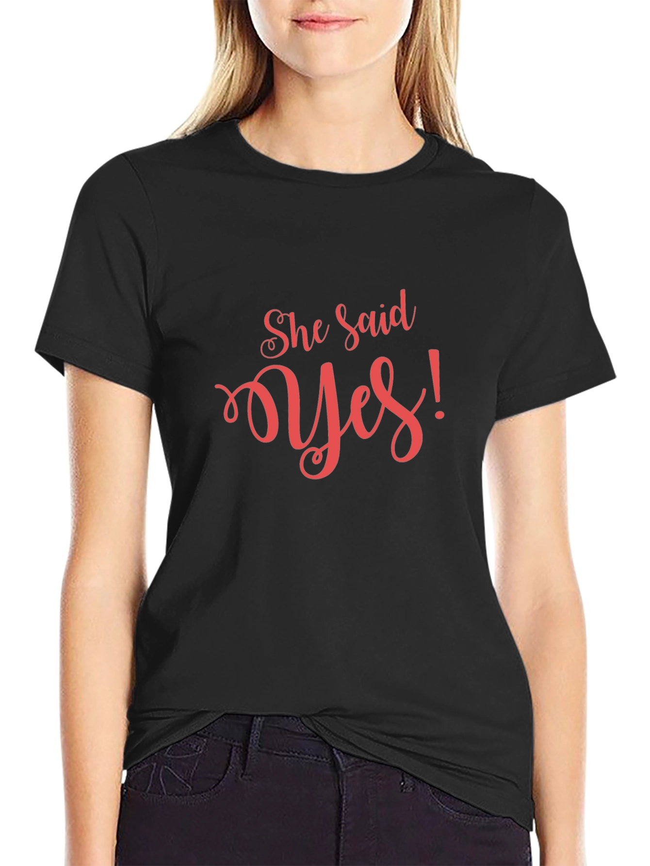 She Said Yes! Graphic Tee - Engagement Gift