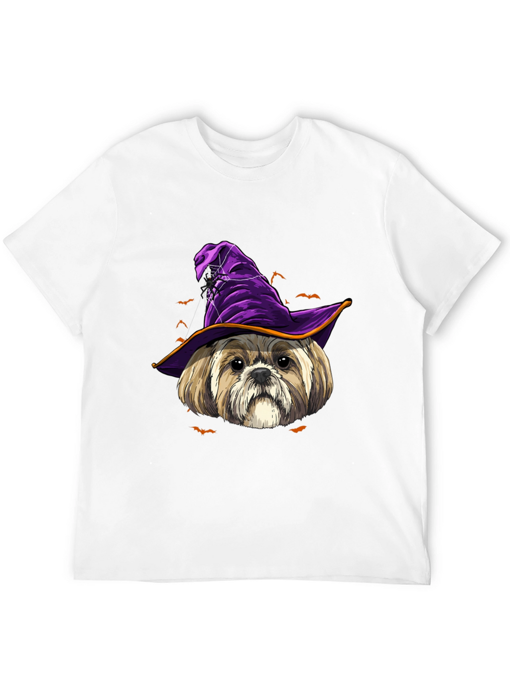 Halloween Dog Witch Hat T-Shirt