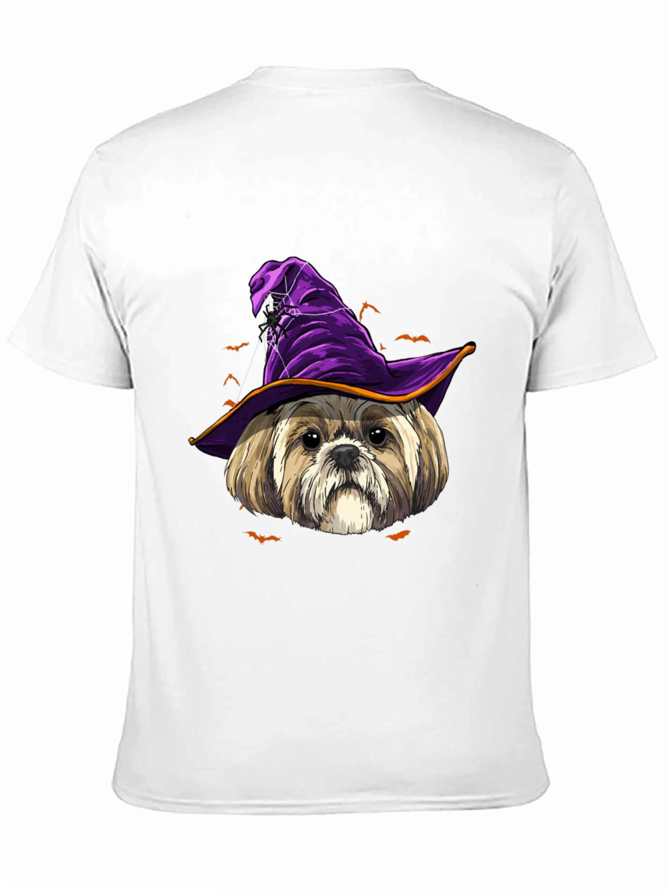 Halloween Dog Witch Hat T-Shirt