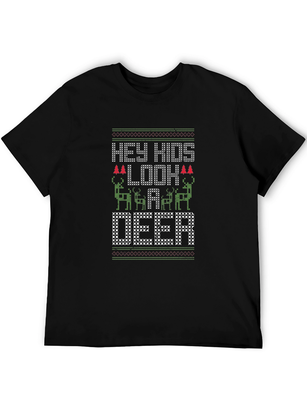 Hey Hids Look a Deer Christmas T-Shirt