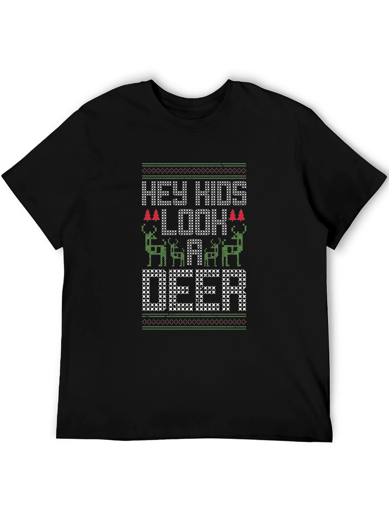Hey Hids Look a Deer Christmas T-Shirt