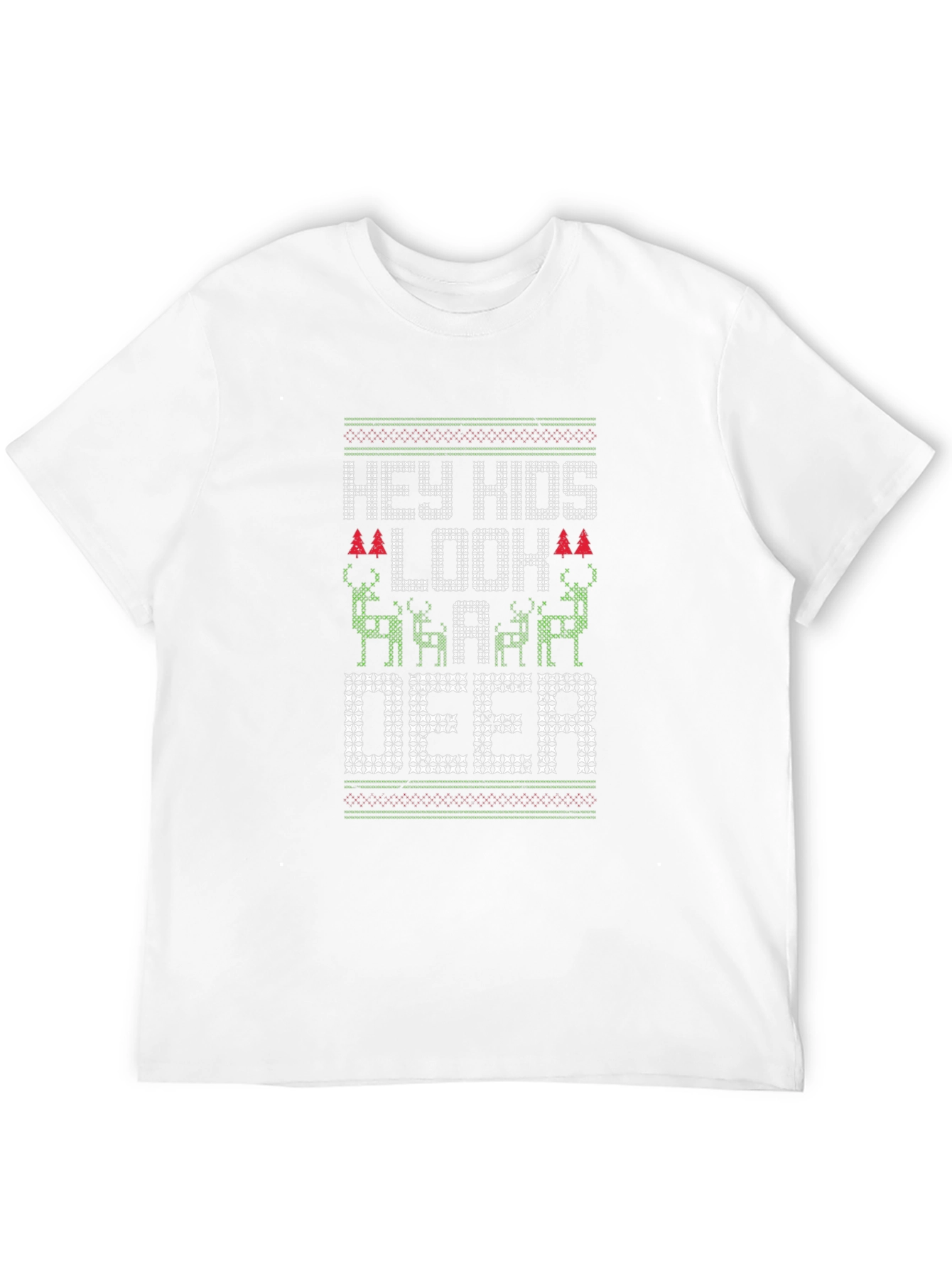 Hey Hids Look a Deer Christmas T-Shirt