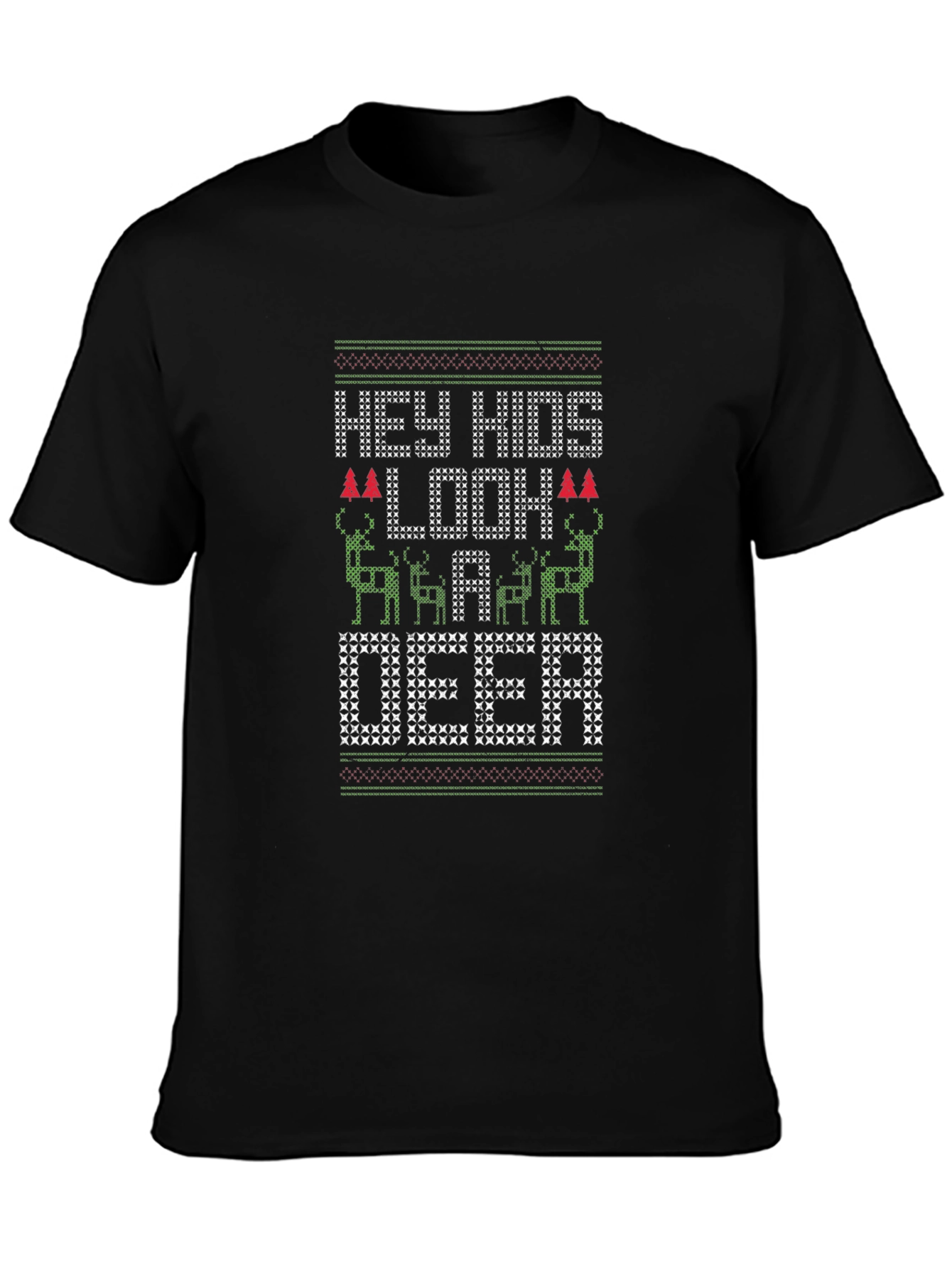 Hey Hids Look a Deer Christmas T-Shirt