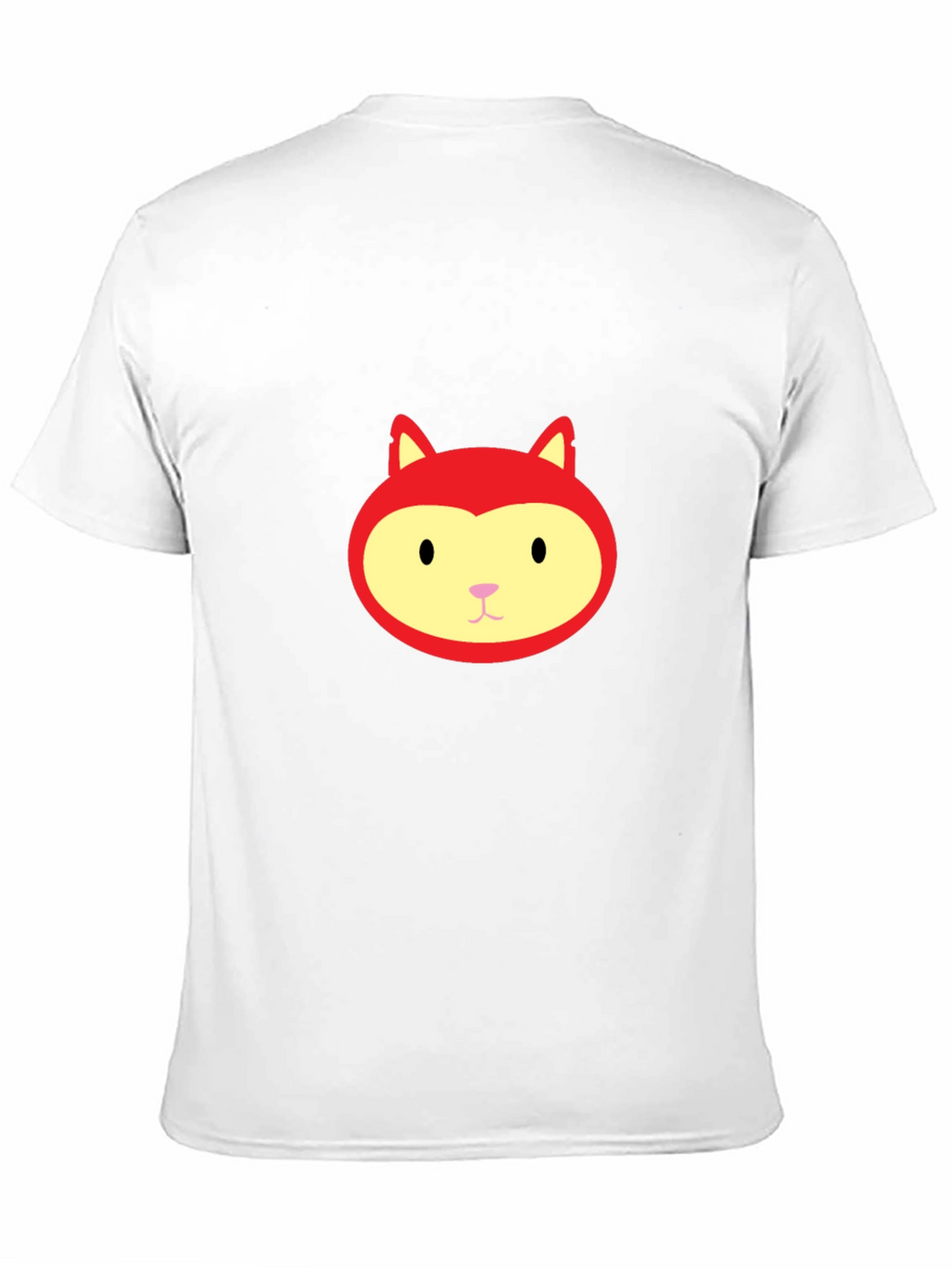 Red Fox Face Graphic Black T-Shirt