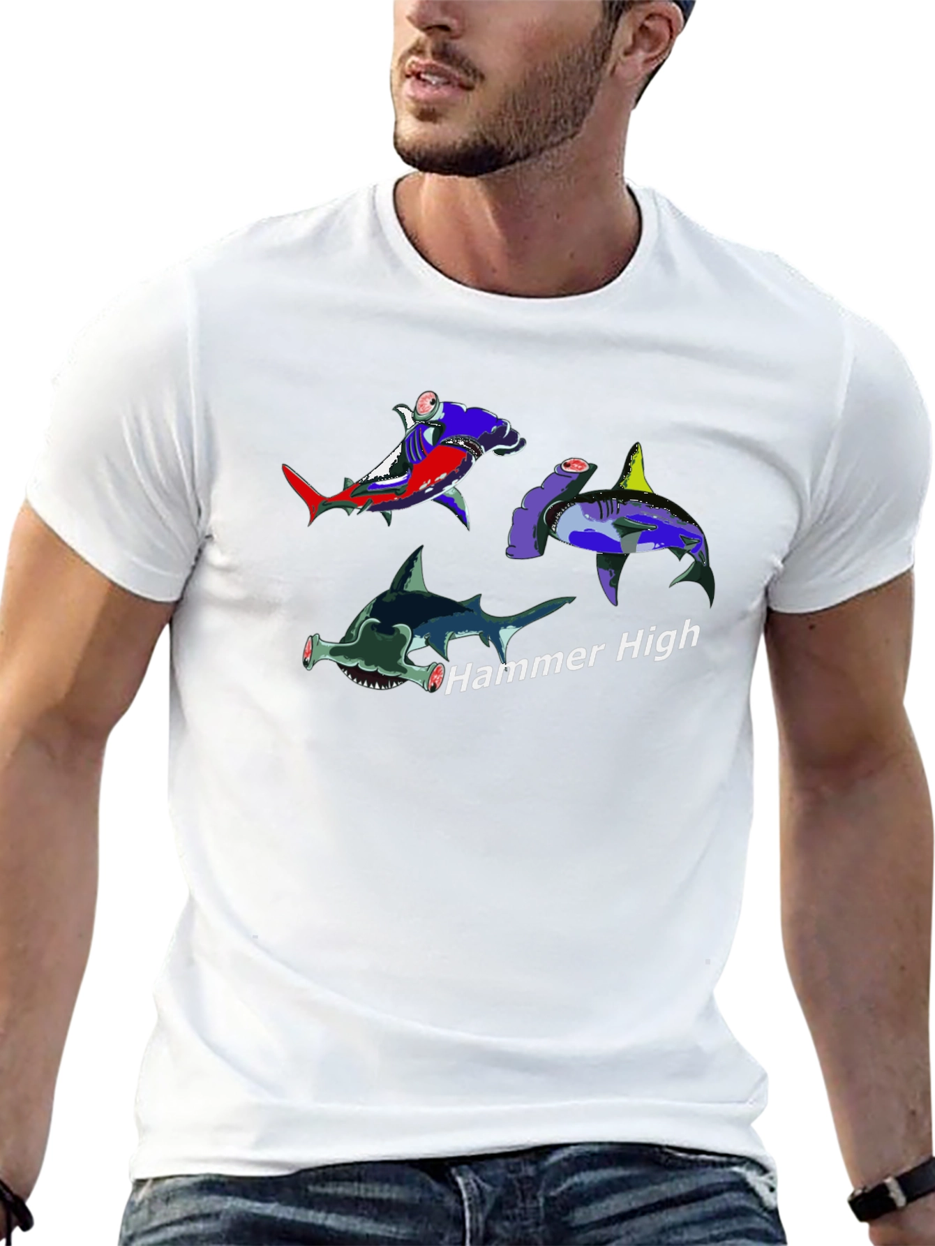Hammer High Shark Graphic Tee
