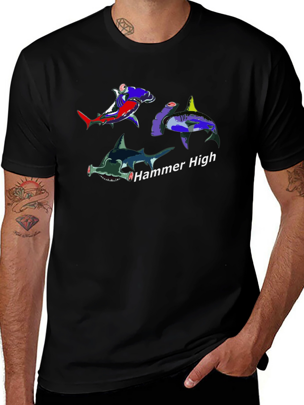 Hammer High Shark Graphic Tee