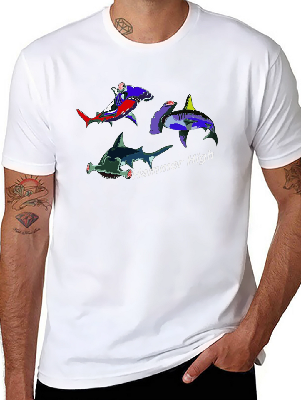 Hammer High Shark Graphic Tee
