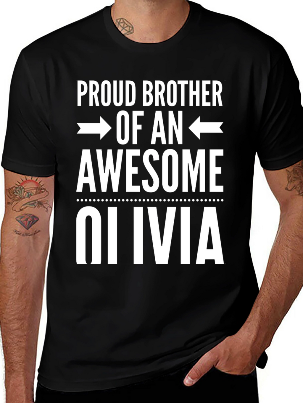 Proud Brother of an Awesome Olivia T-Shirt