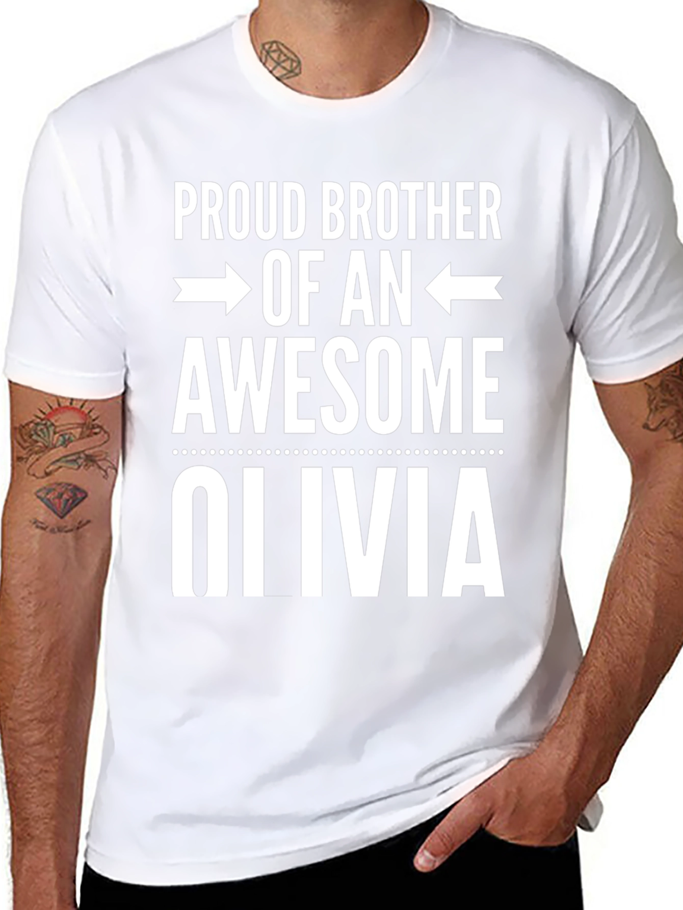 Proud Brother of an Awesome Olivia T-Shirt