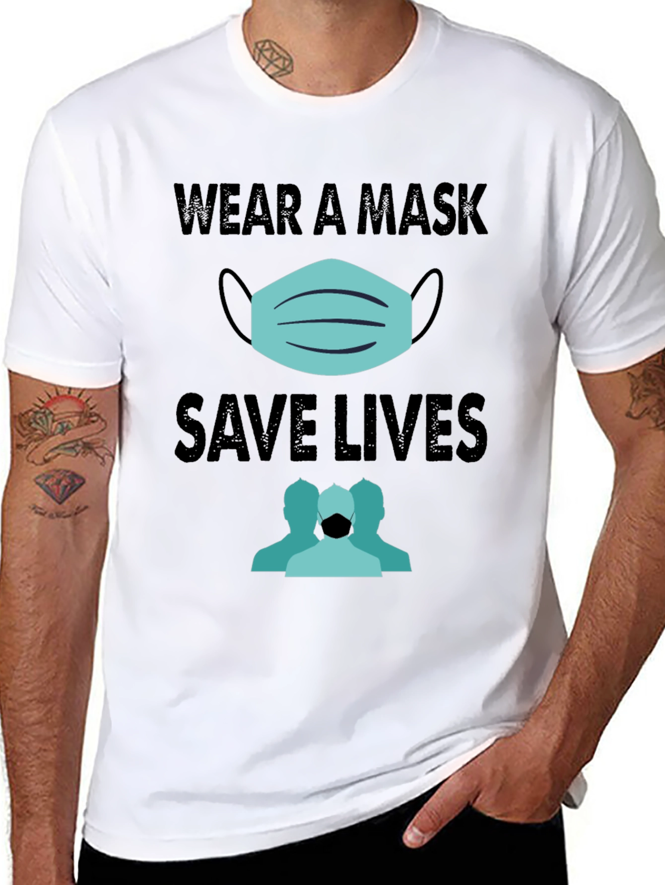 Wear a Mask Save Lives Graphic T-Shirt