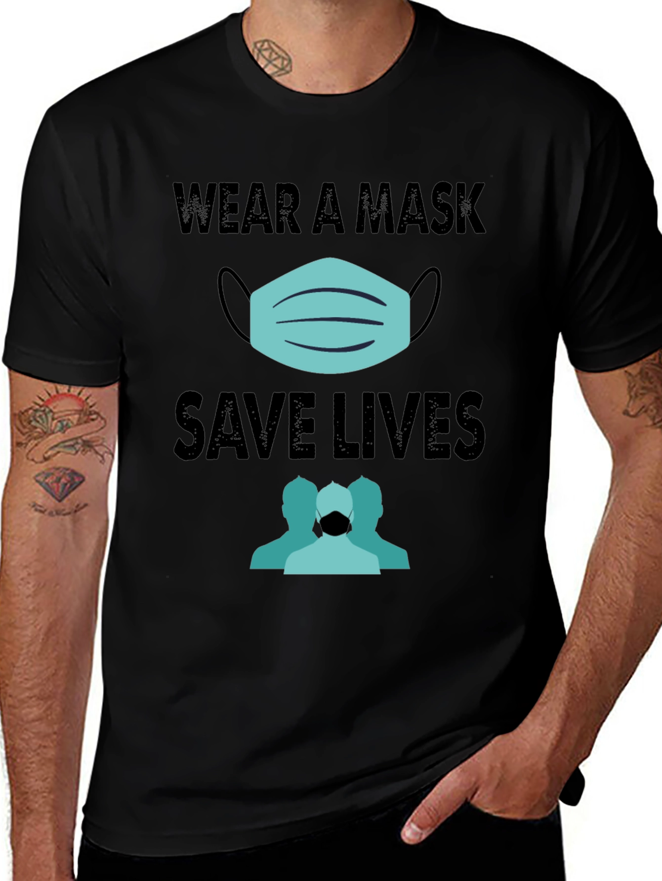 Wear a Mask Save Lives Graphic T-Shirt