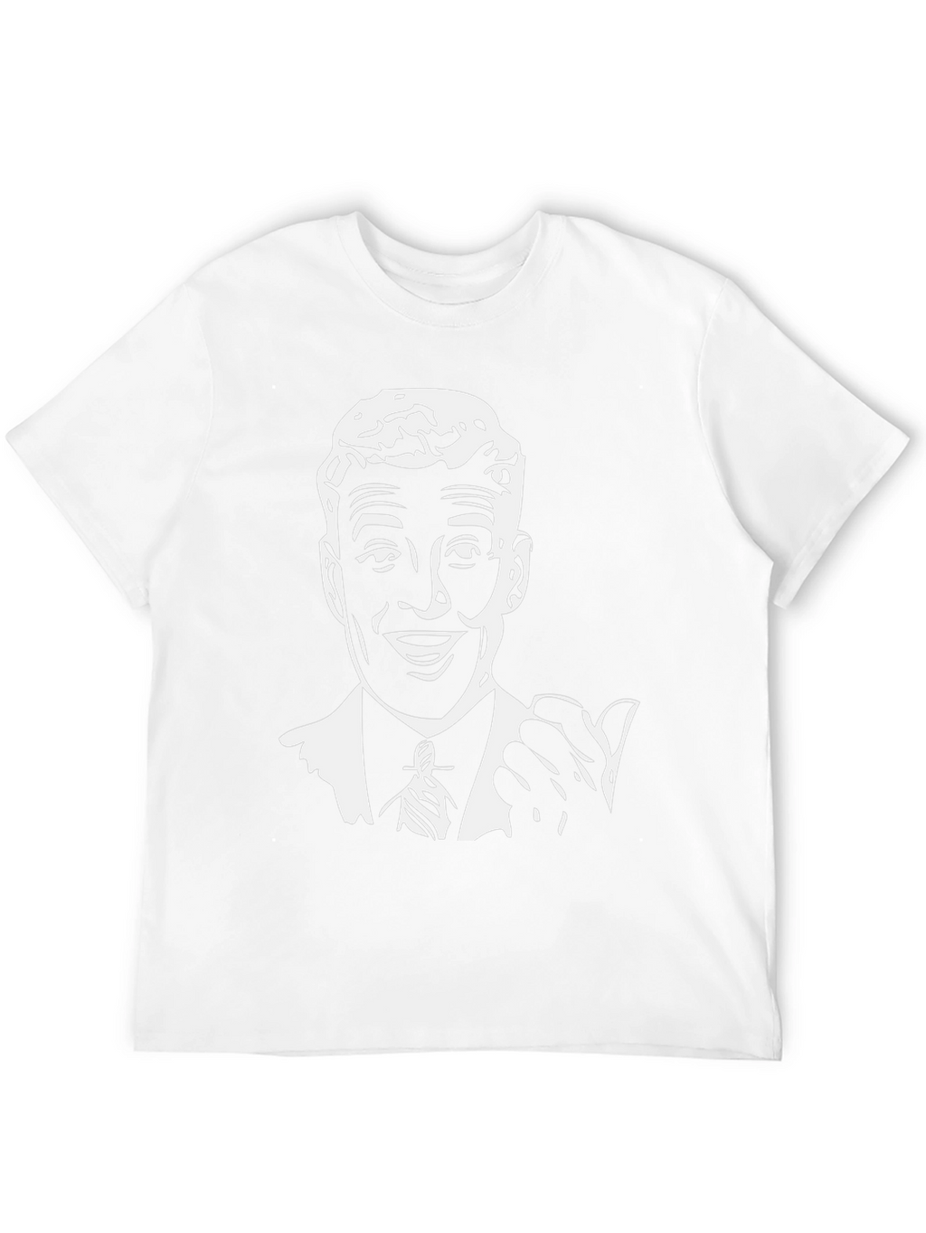 Retro Ad Man Graphic Tee - Black T-Shirt