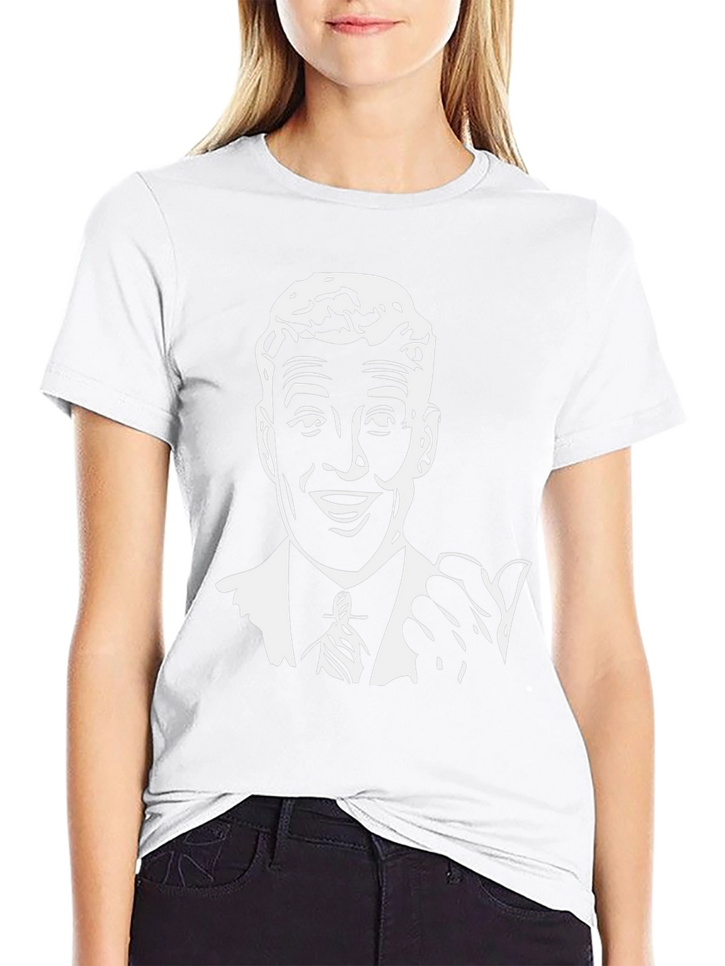 Retro Ad Man Graphic Tee - Black T-Shirt