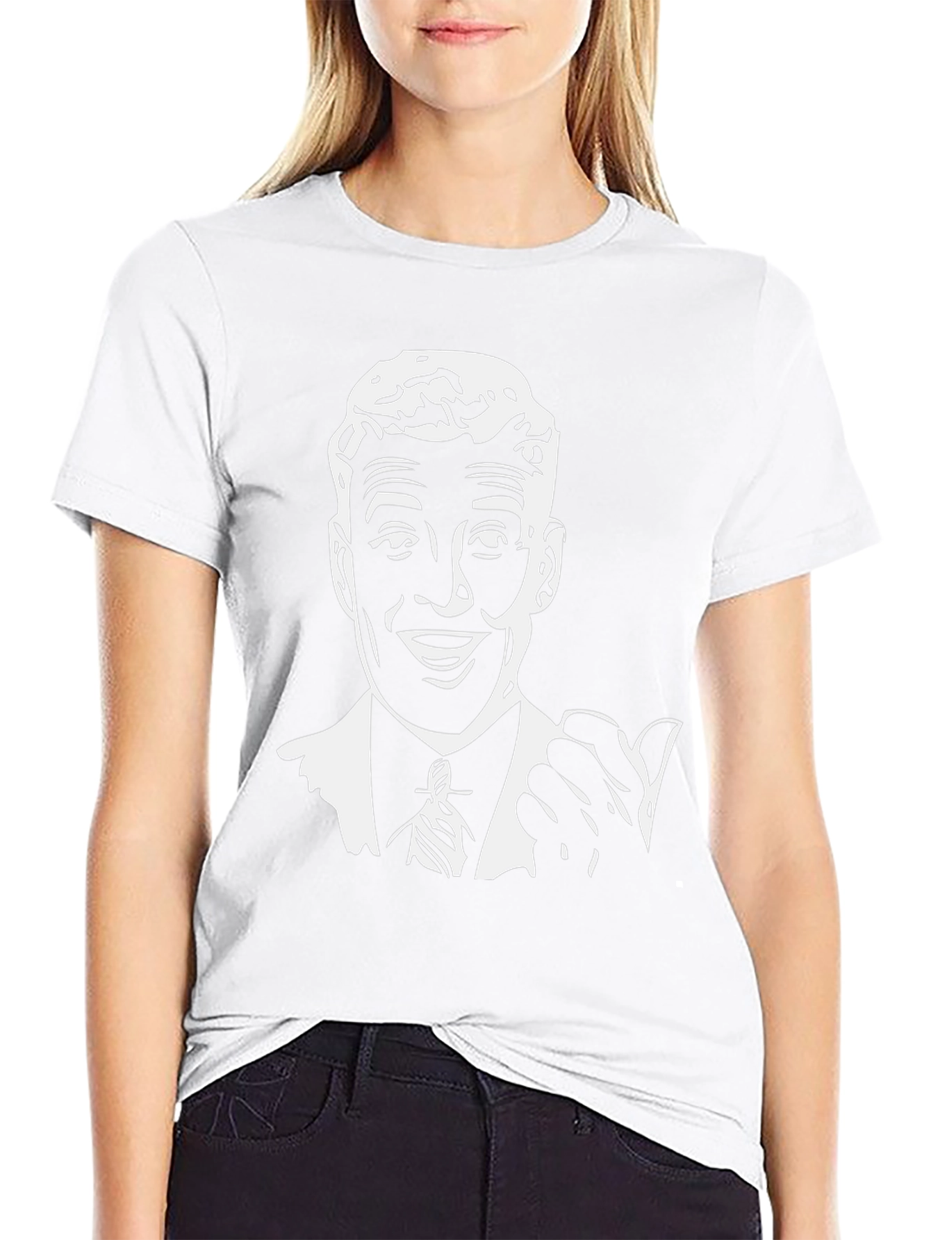 Retro Ad Man Graphic Tee - Black T-Shirt