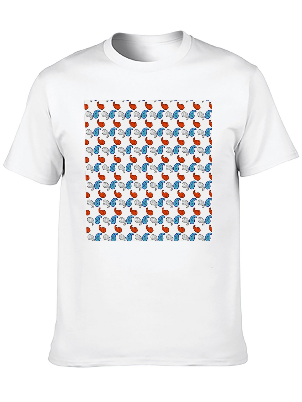 Paisley Pattern Tee - Stylish Comfort