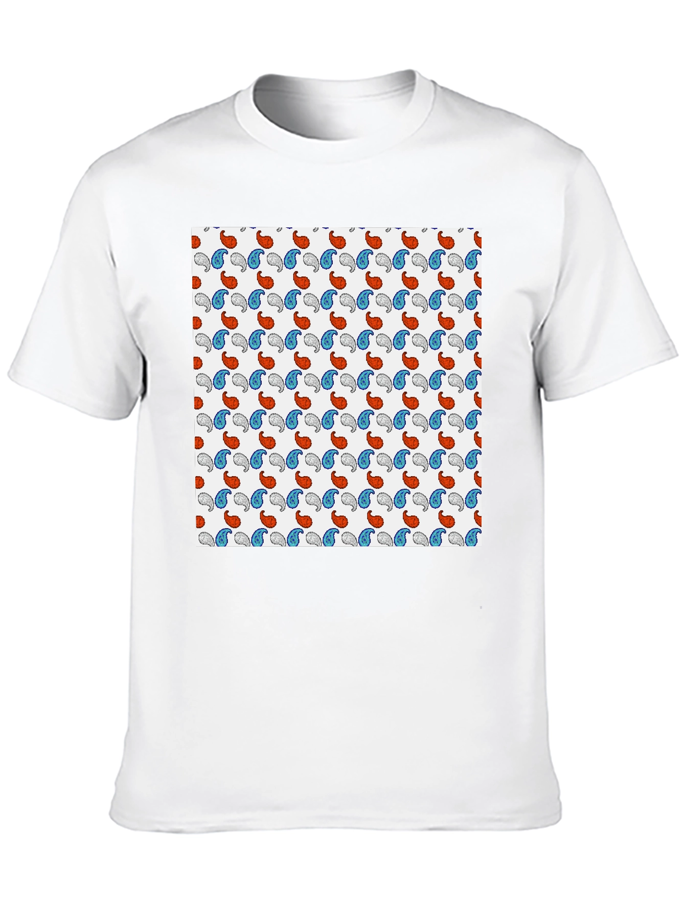 Paisley Pattern Tee - Stylish Comfort