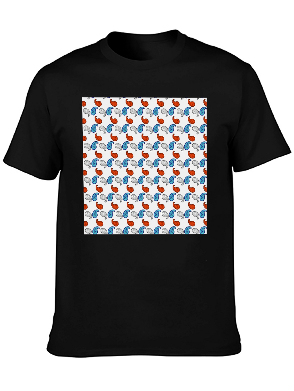 Paisley Pattern Tee - Stylish Comfort