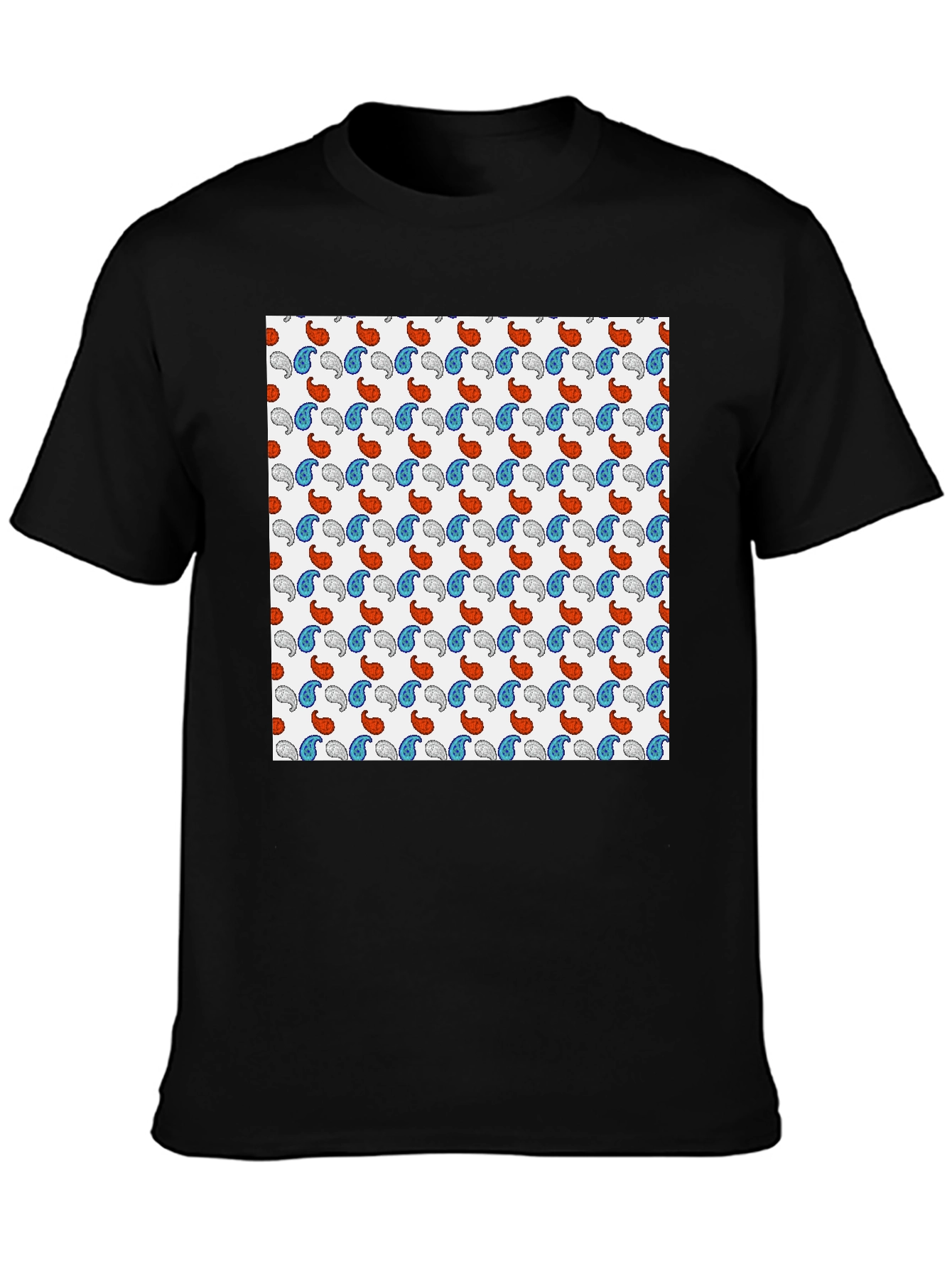 Paisley Pattern Tee - Stylish Comfort
