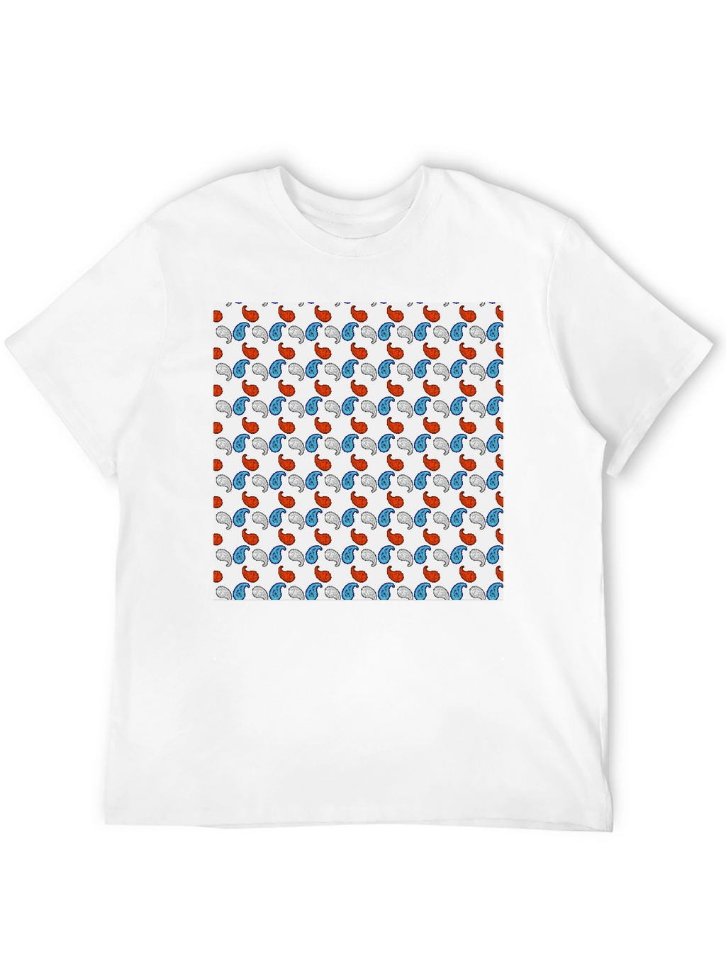 Paisley Pattern Tee - Stylish Comfort