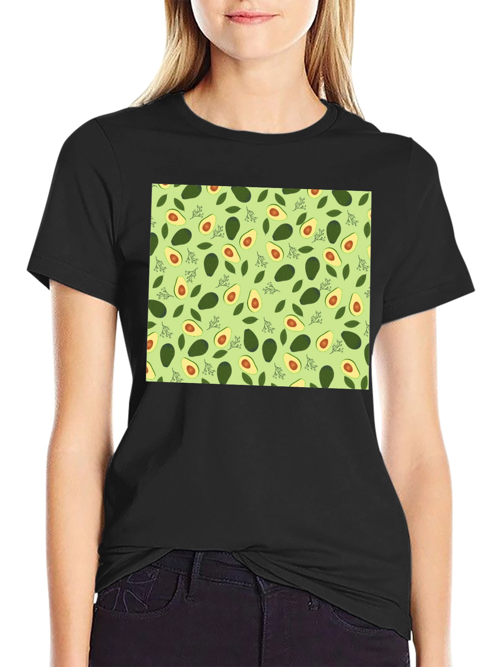 Avocado Patterned T-Shirt - Trendy & Fun