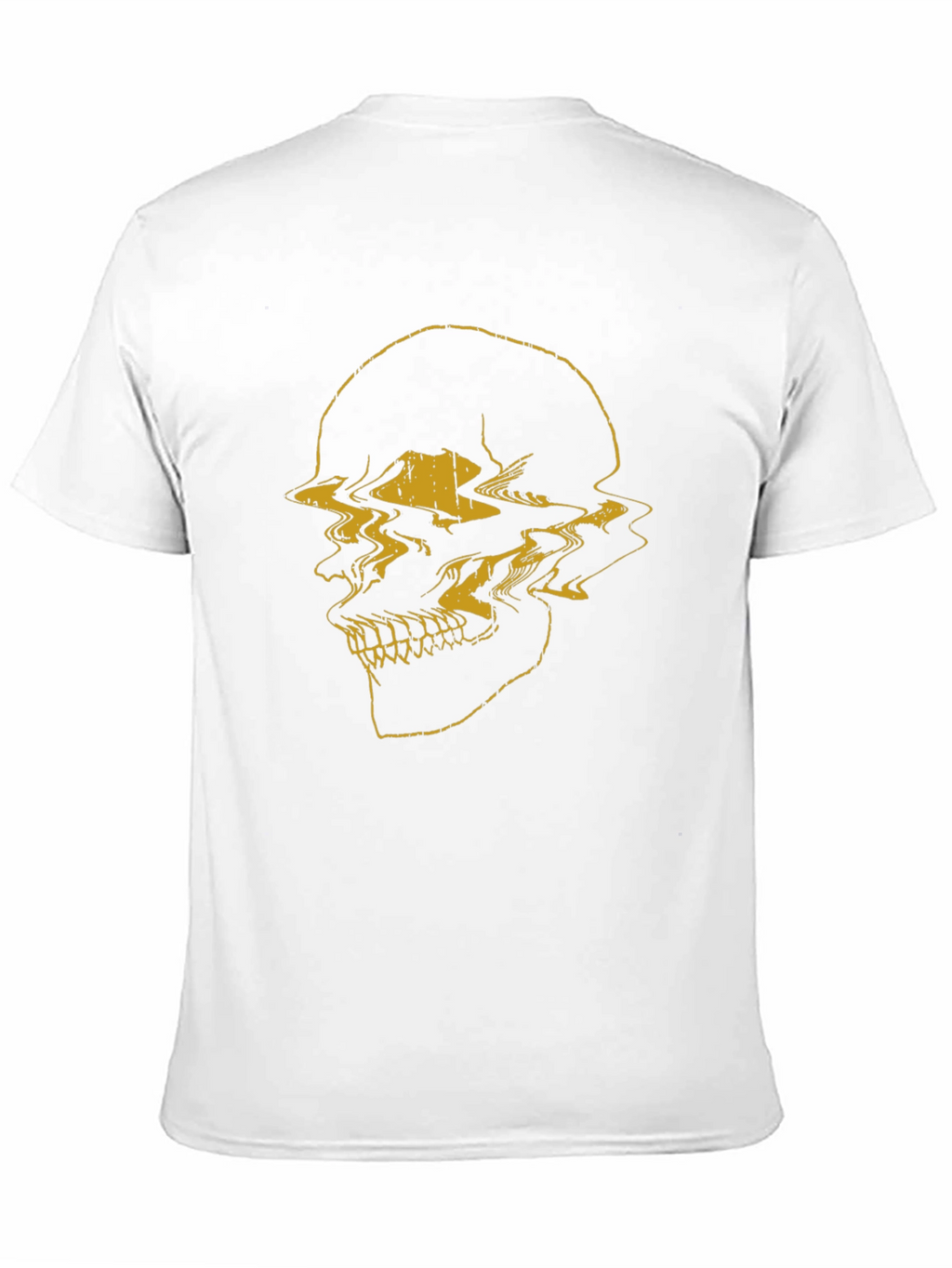 Glitch Skull Graphic Tee - Modern Streetwear T-Shirt