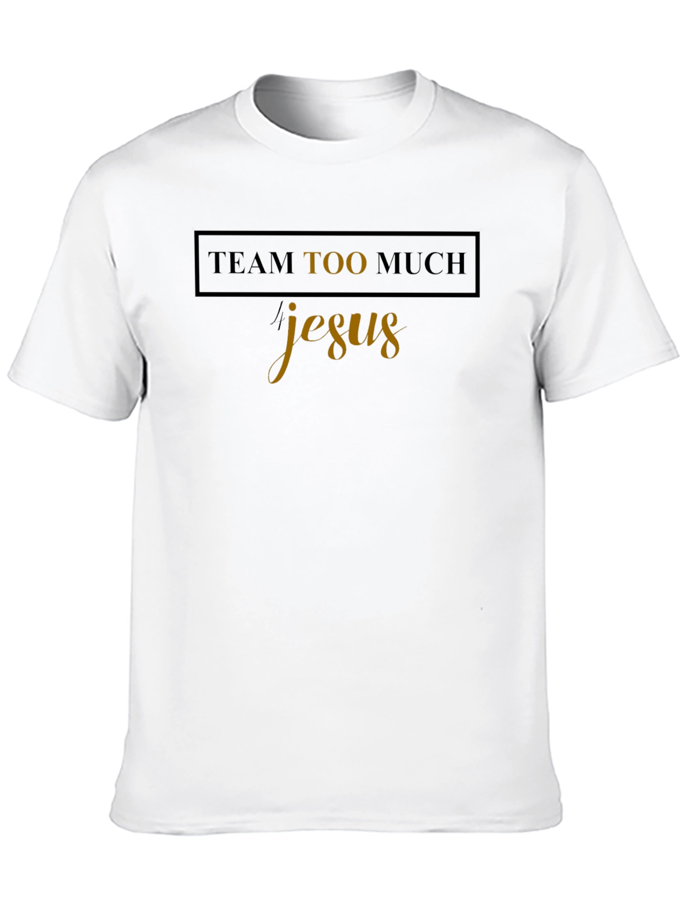 Team Too Much Jesus Graphic Tee - Black