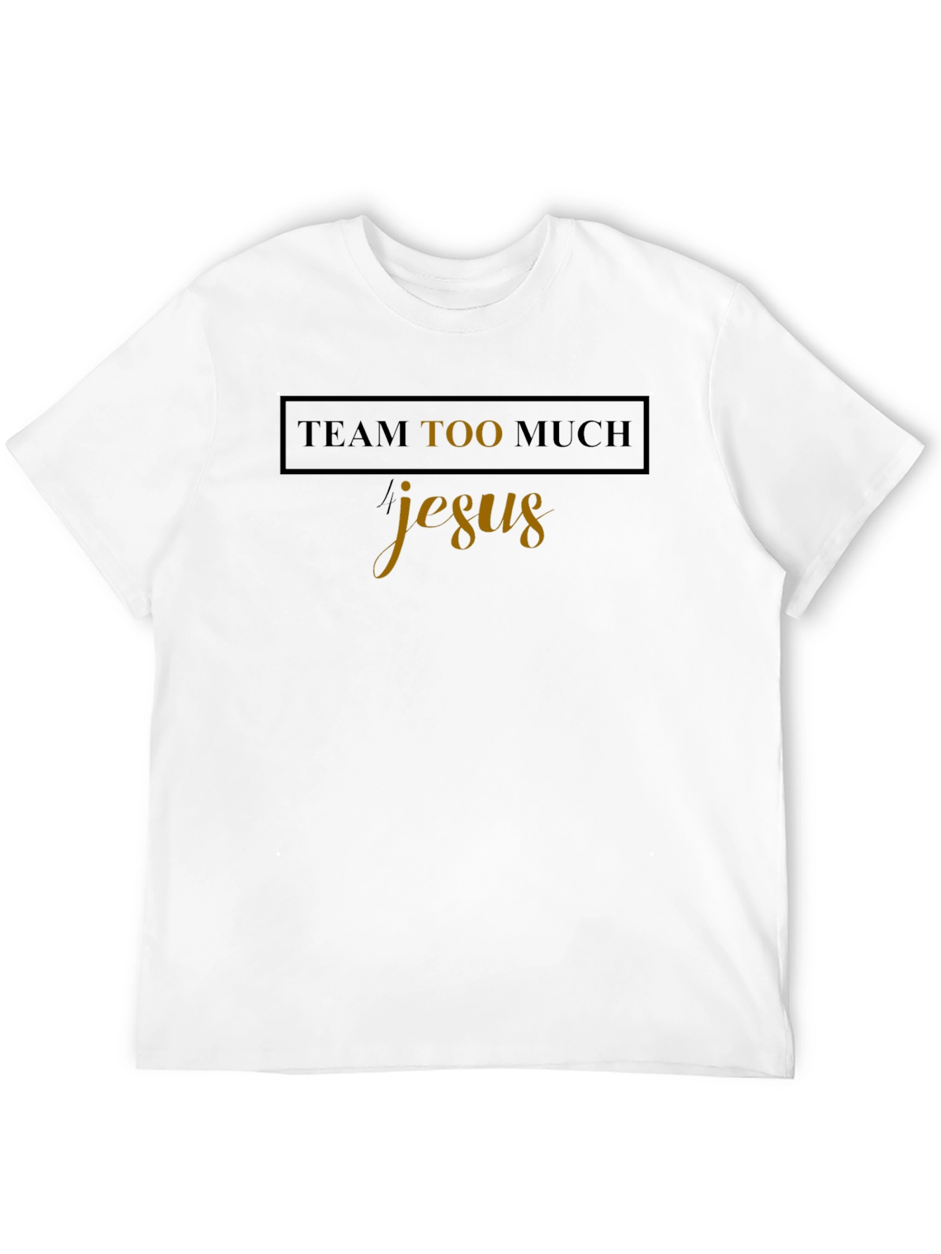 Team Too Much Jesus Graphic Tee - Black