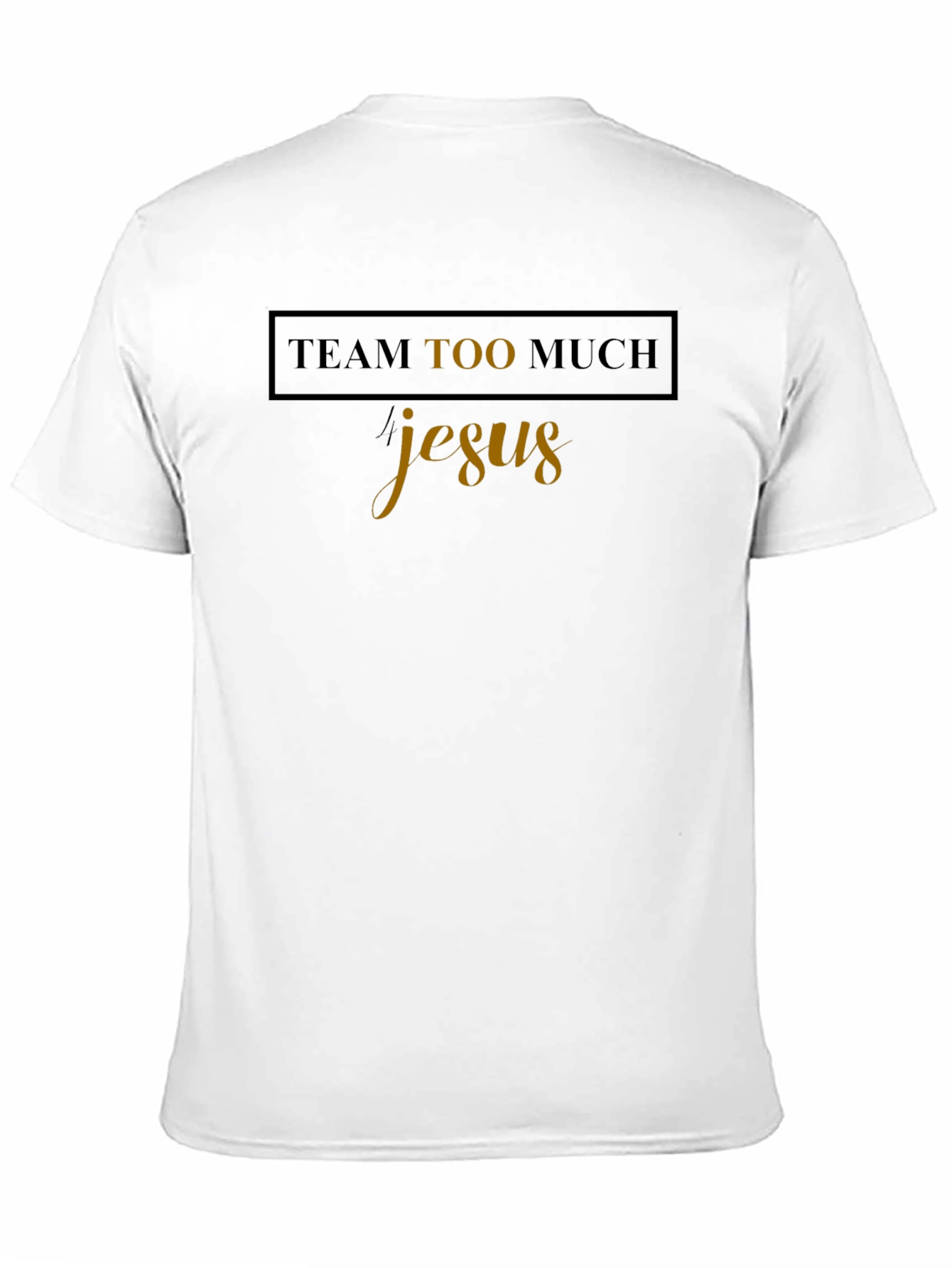 Team Too Much Jesus Graphic Tee - Black