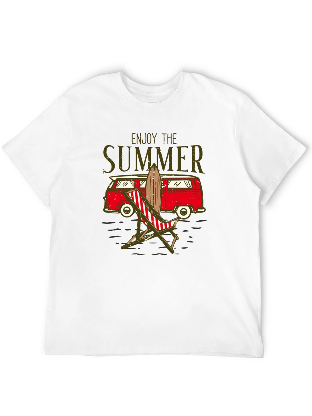 Enjoy The Summer T-Shirt Beach Van Surfboard