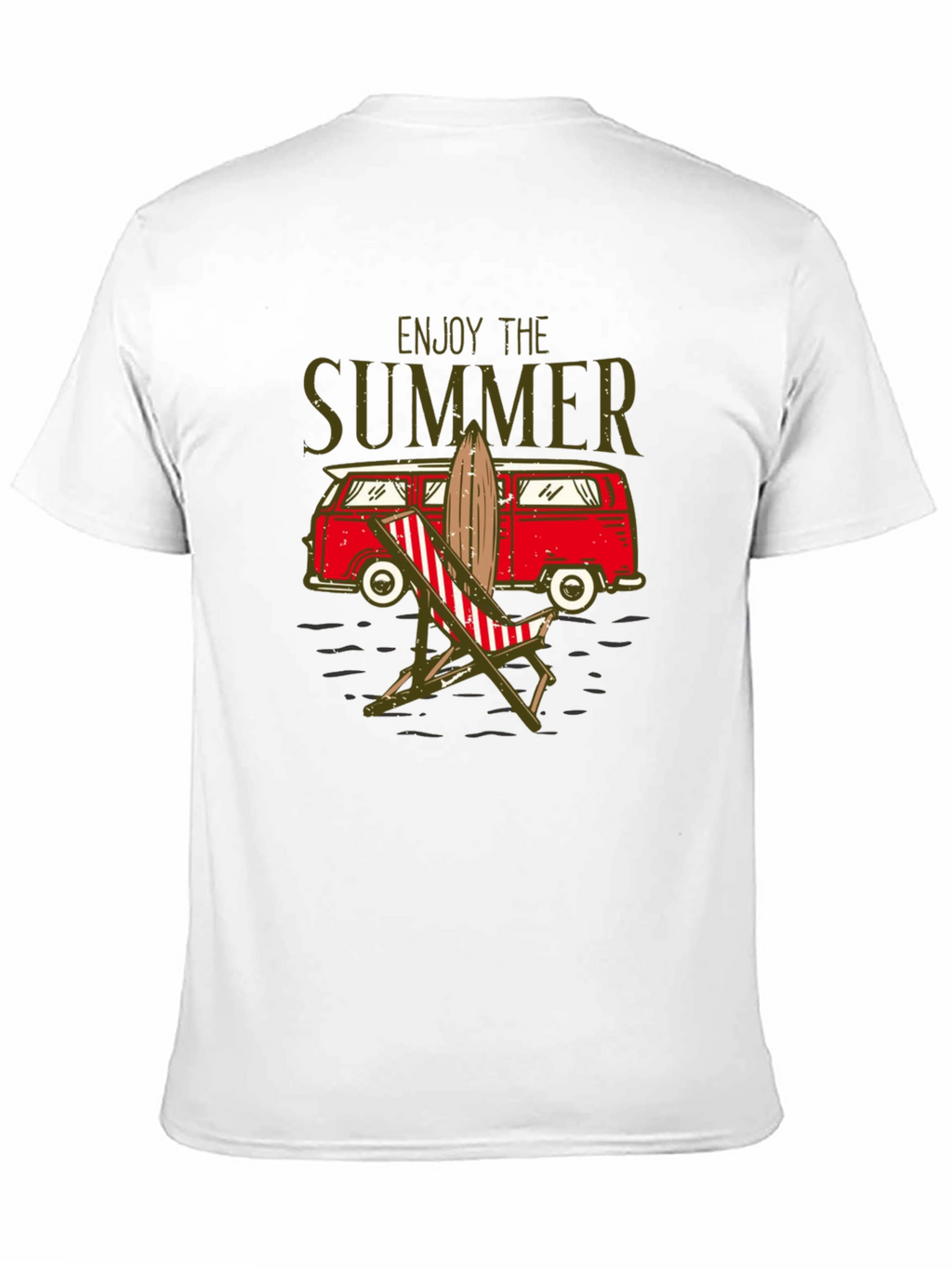 Enjoy The Summer T-Shirt Beach Van Surfboard