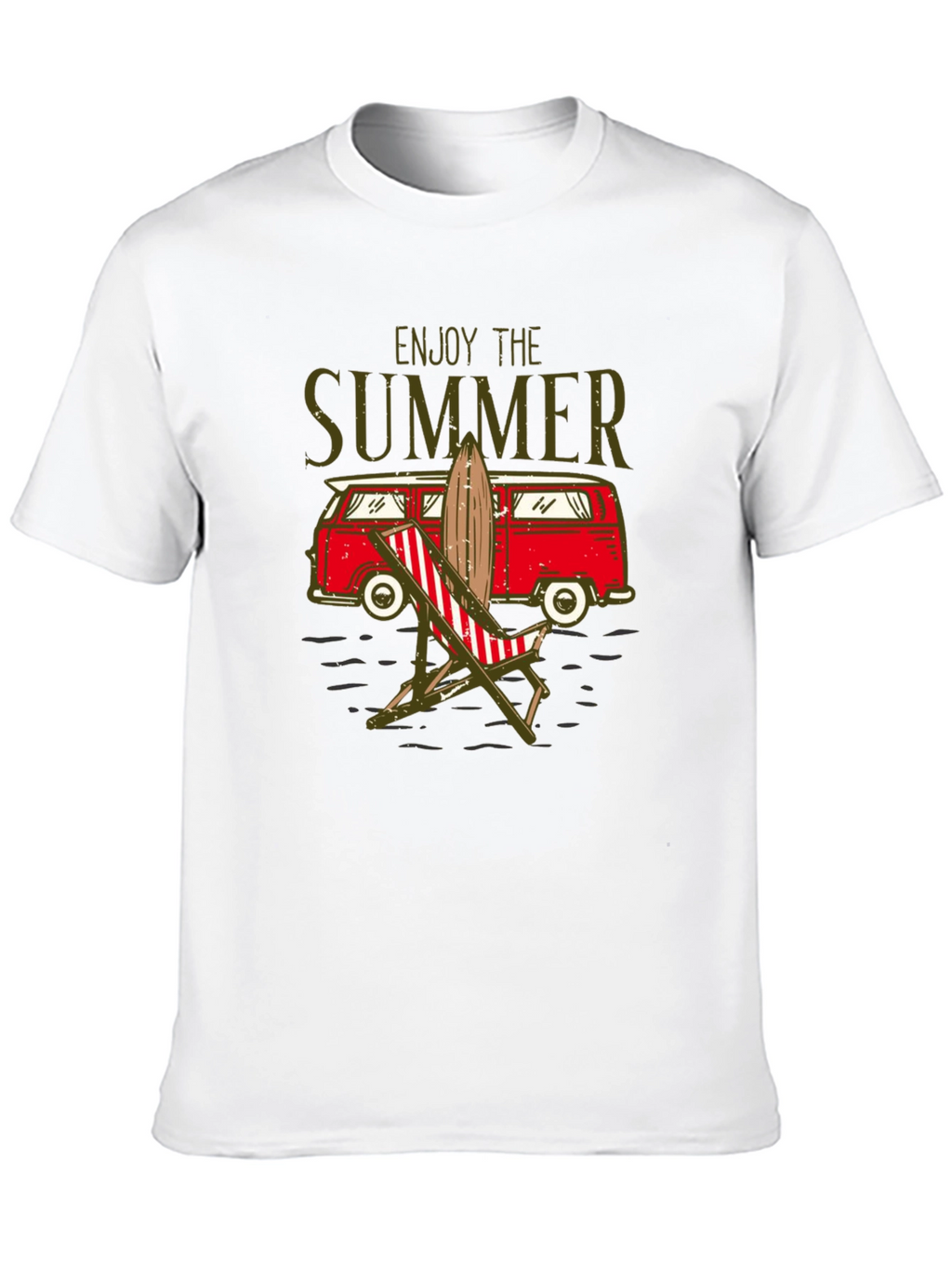 Enjoy The Summer T-Shirt Beach Van Surfboard