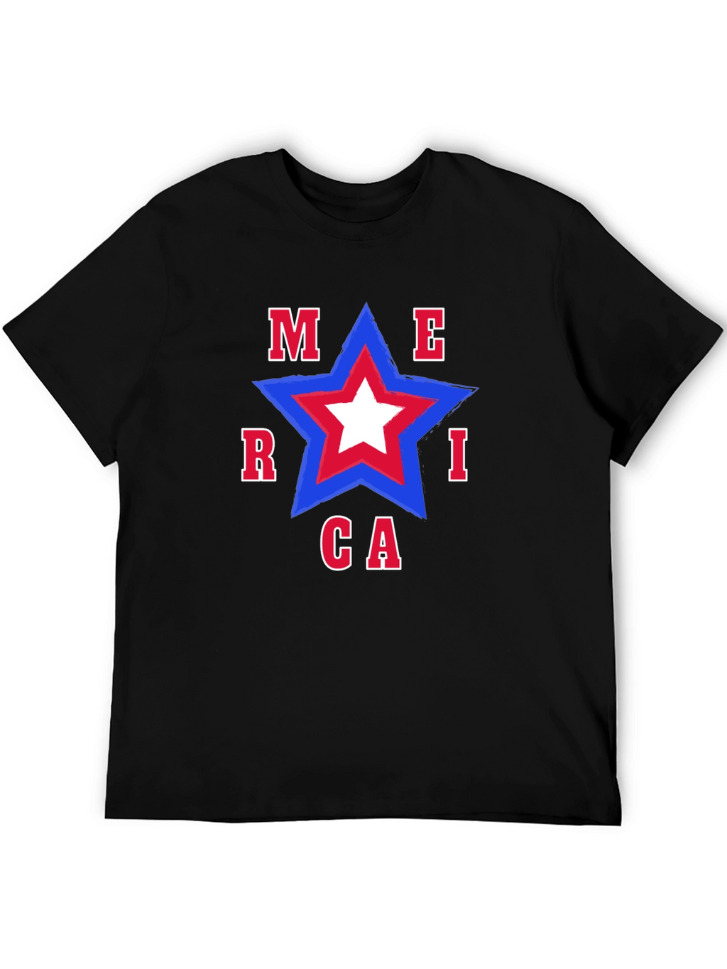 Patriotic America Star T-Shirt