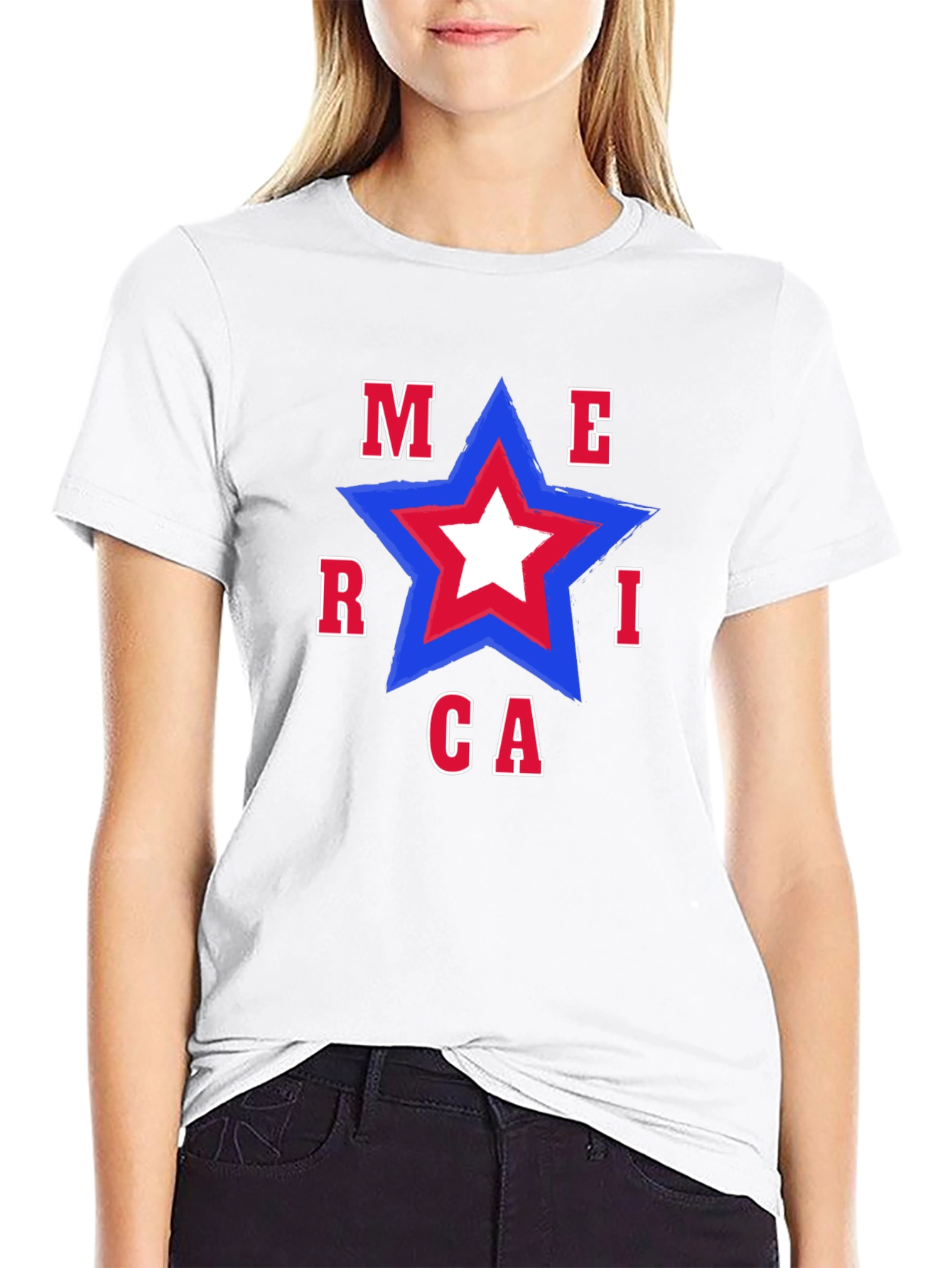 Patriotic America Star T-Shirt