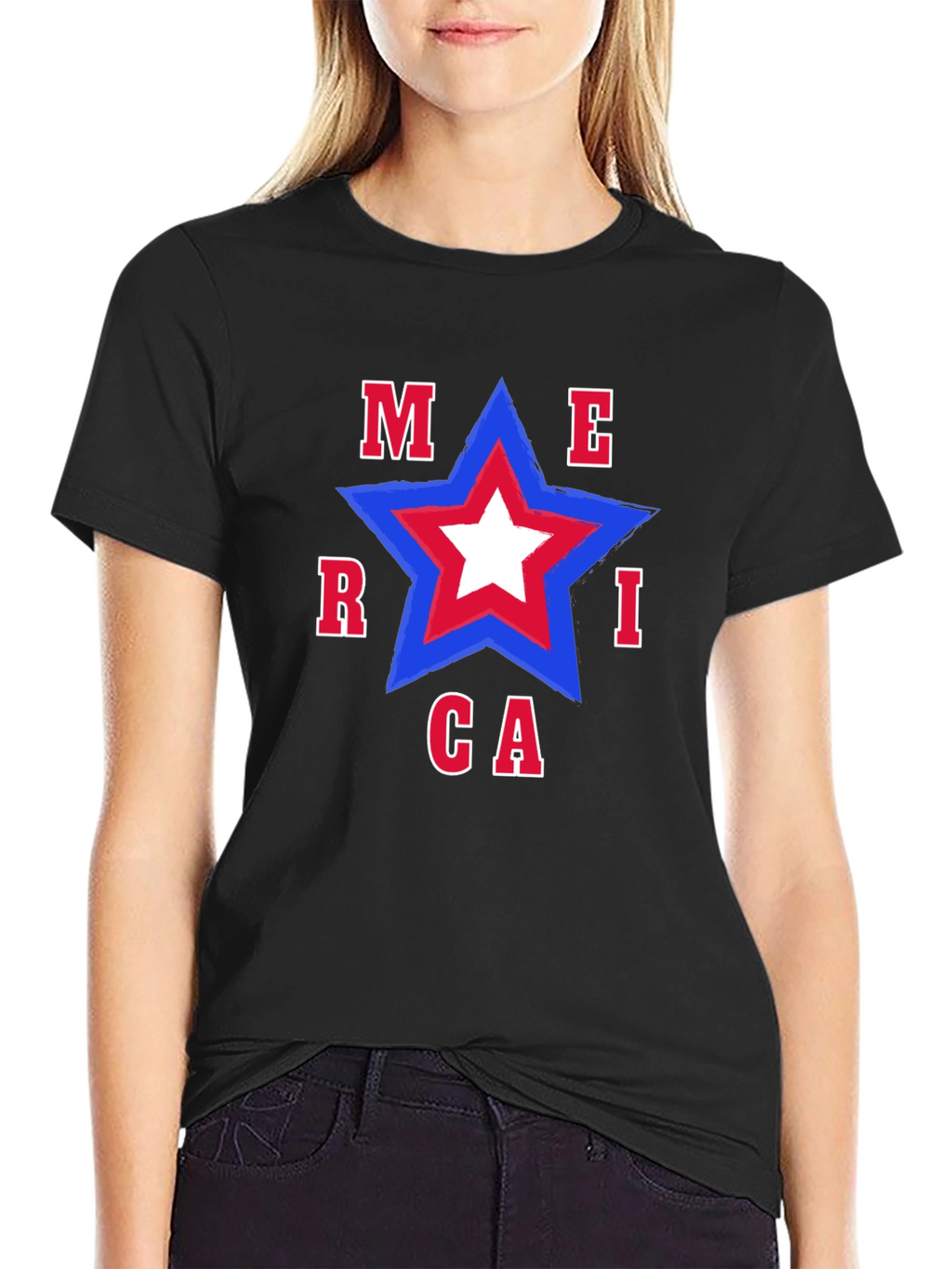 Patriotic America Star T-Shirt