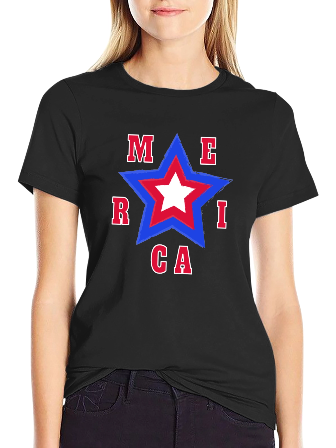 Patriotic America Star T-Shirt
