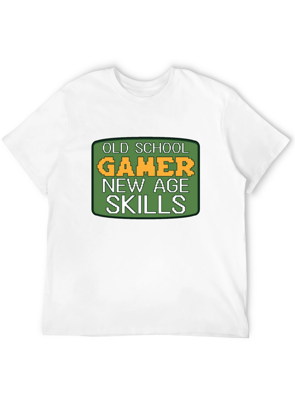 Old School Gamer T-Shirt - Pixelated Retro Design