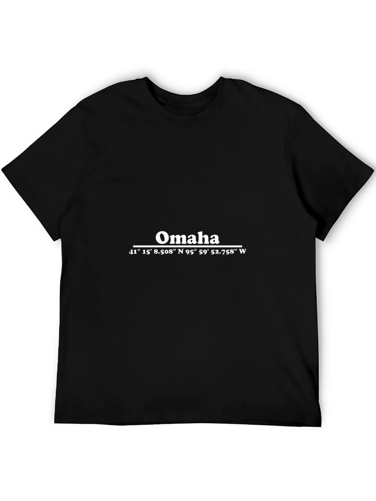 Omaha Coordinates Graphic T-Shirt - City Pride