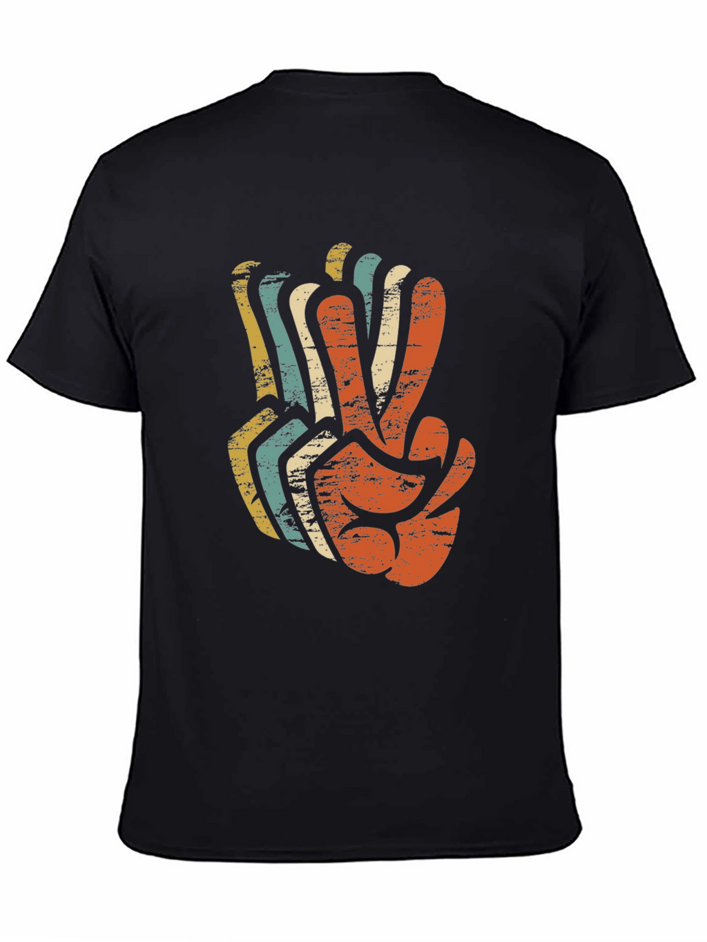 Retro Peace Sign Graphic T-Shirt