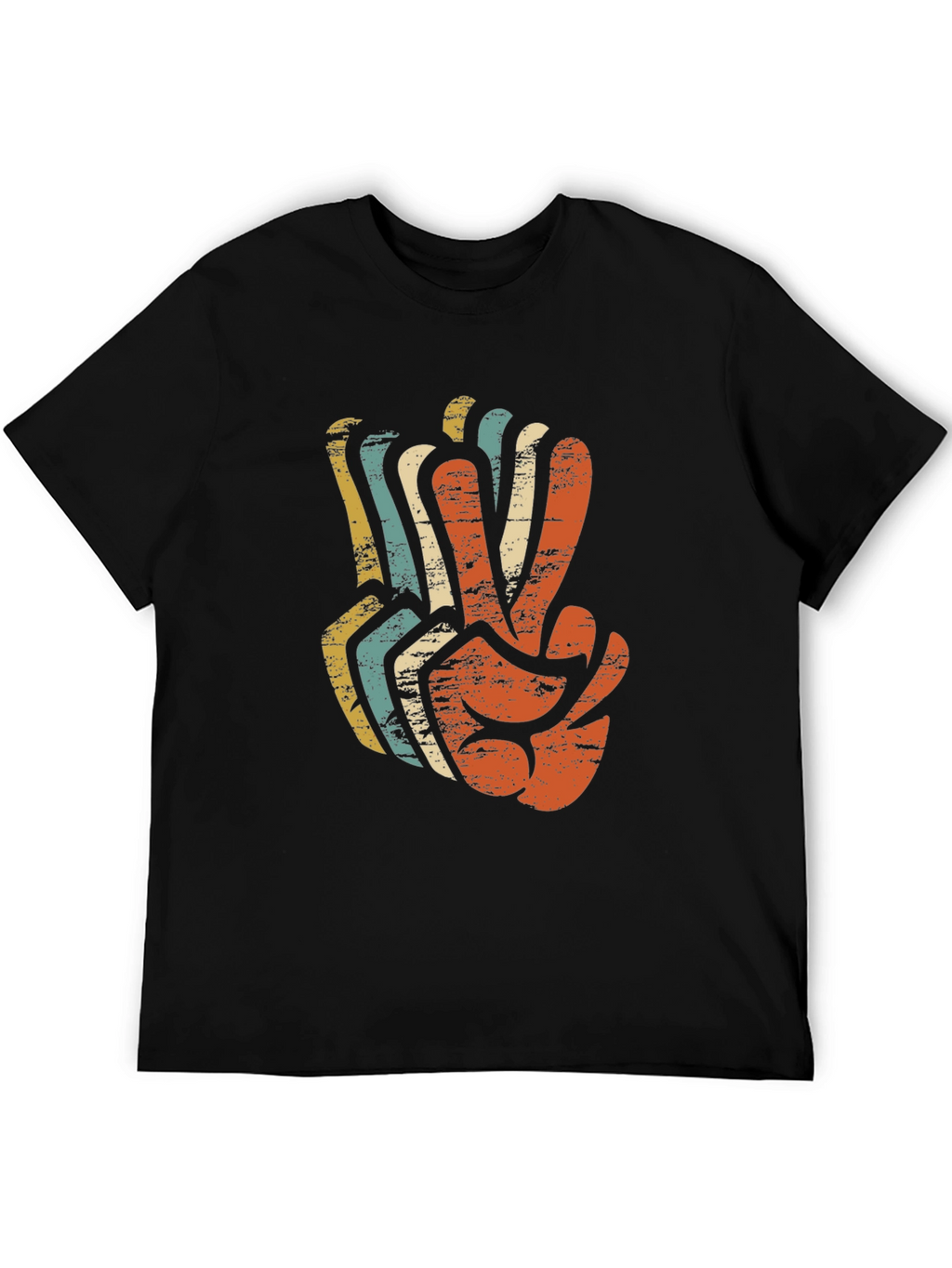 Retro Peace Sign Graphic T-Shirt