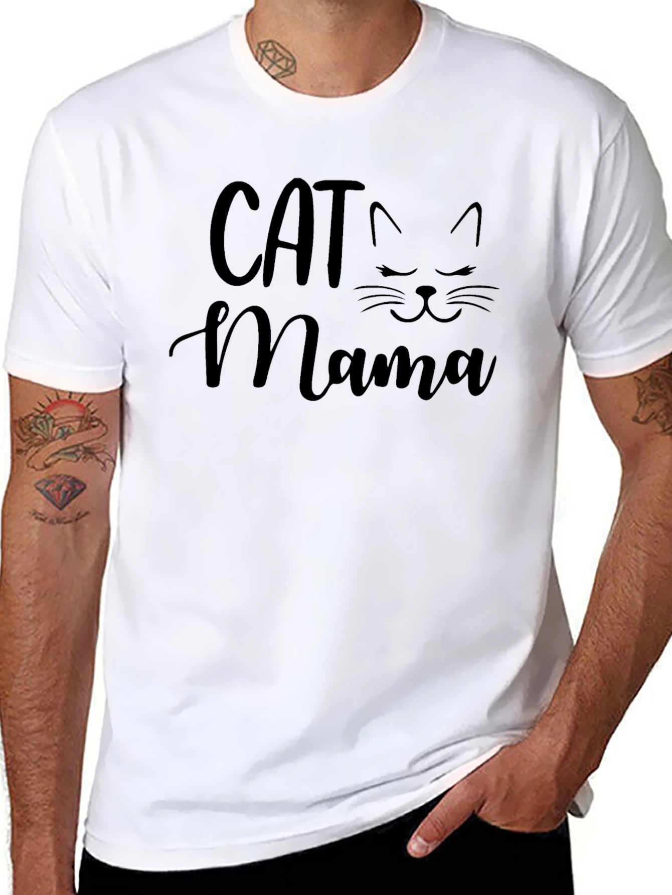Cat Mama Graphic T-Shirt - Stylish & Comfortable!