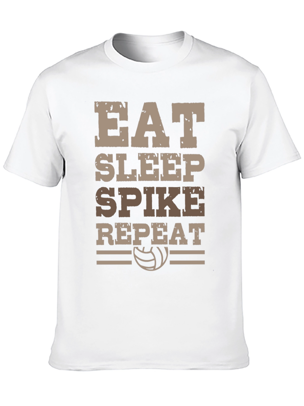 Eat Sleep Spike Repeat Volleyball T-Shirt