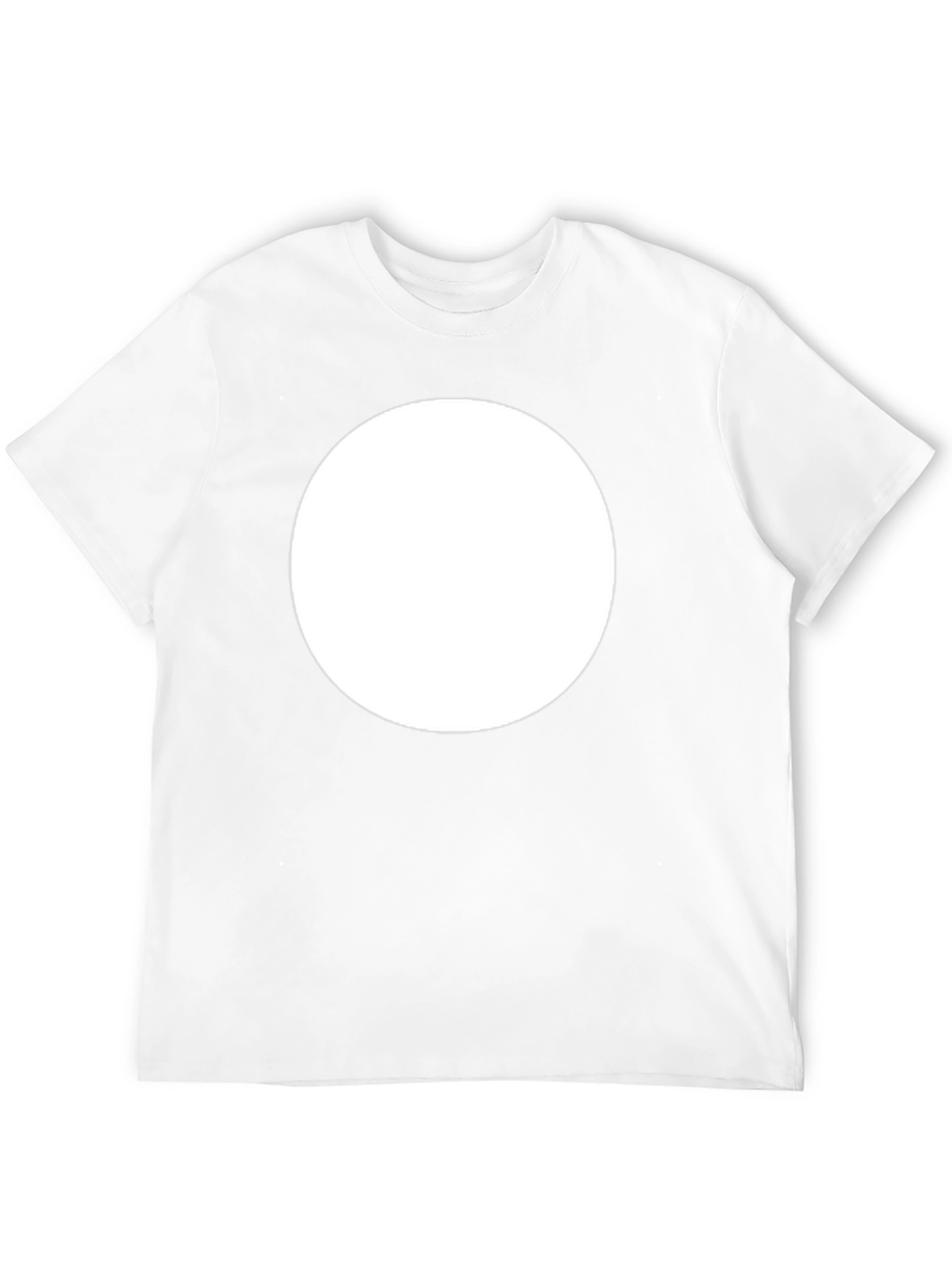 Black T-Shirt with Circle Design