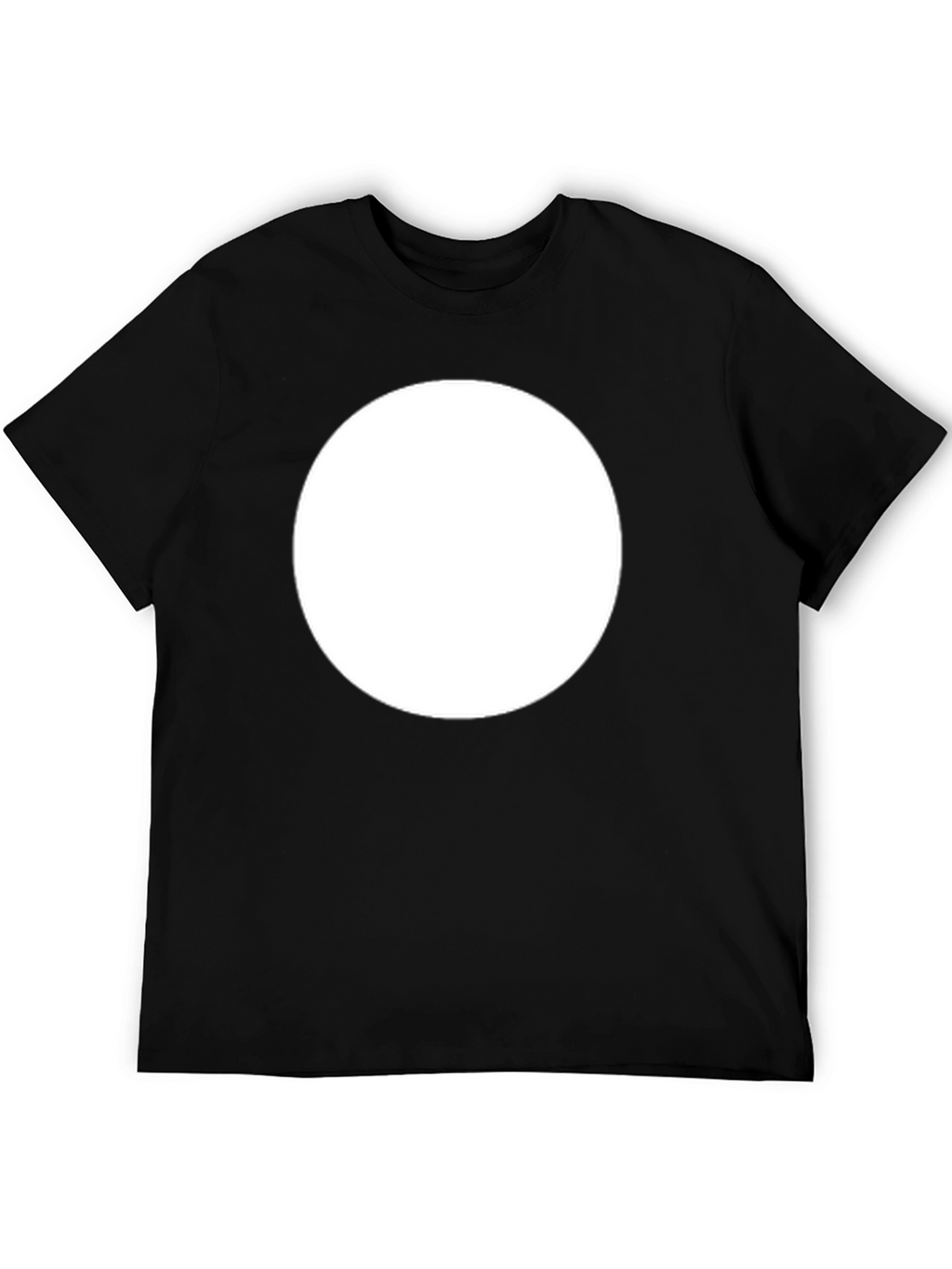 Black T-Shirt with Circle Design