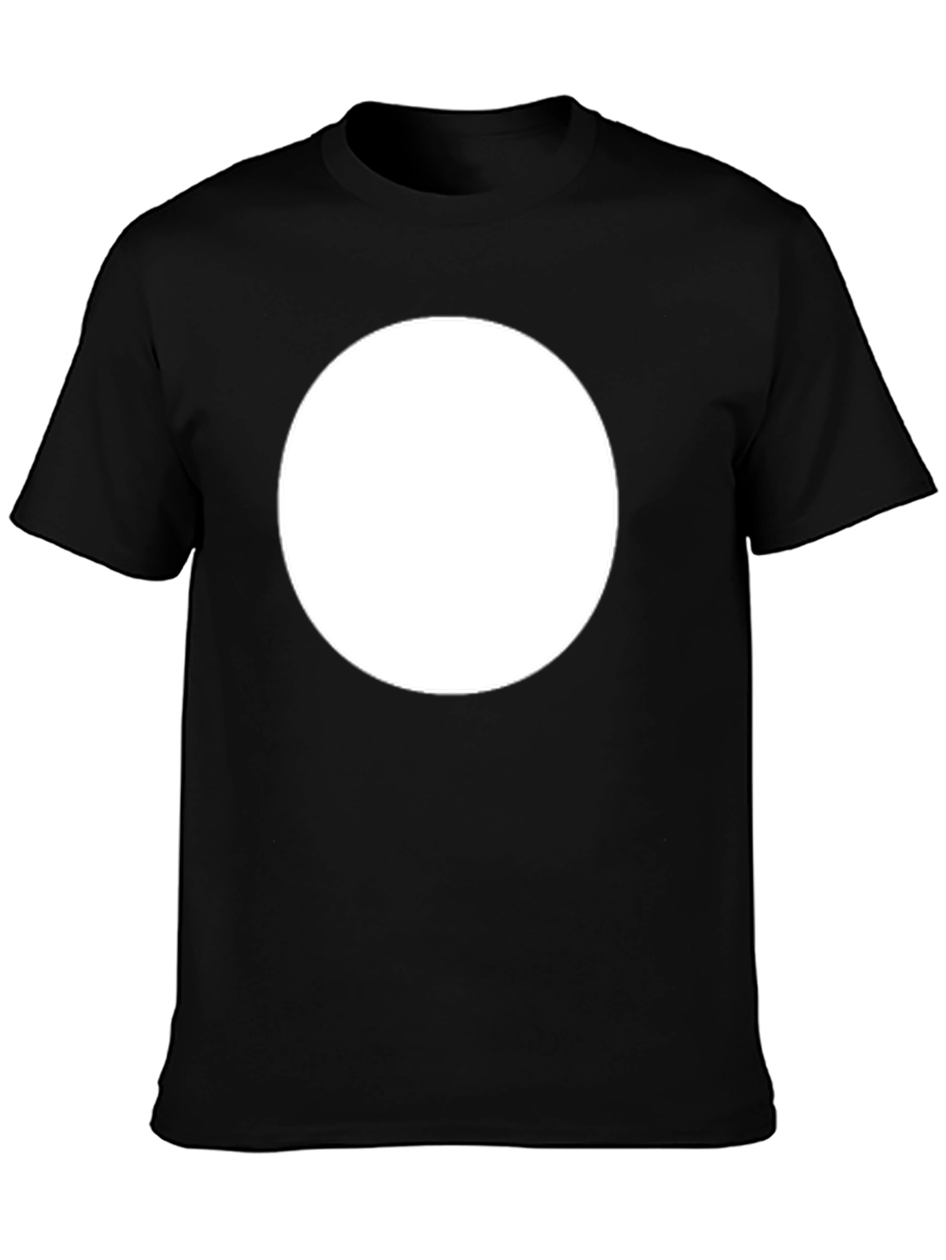 Black T-Shirt with Circle Design