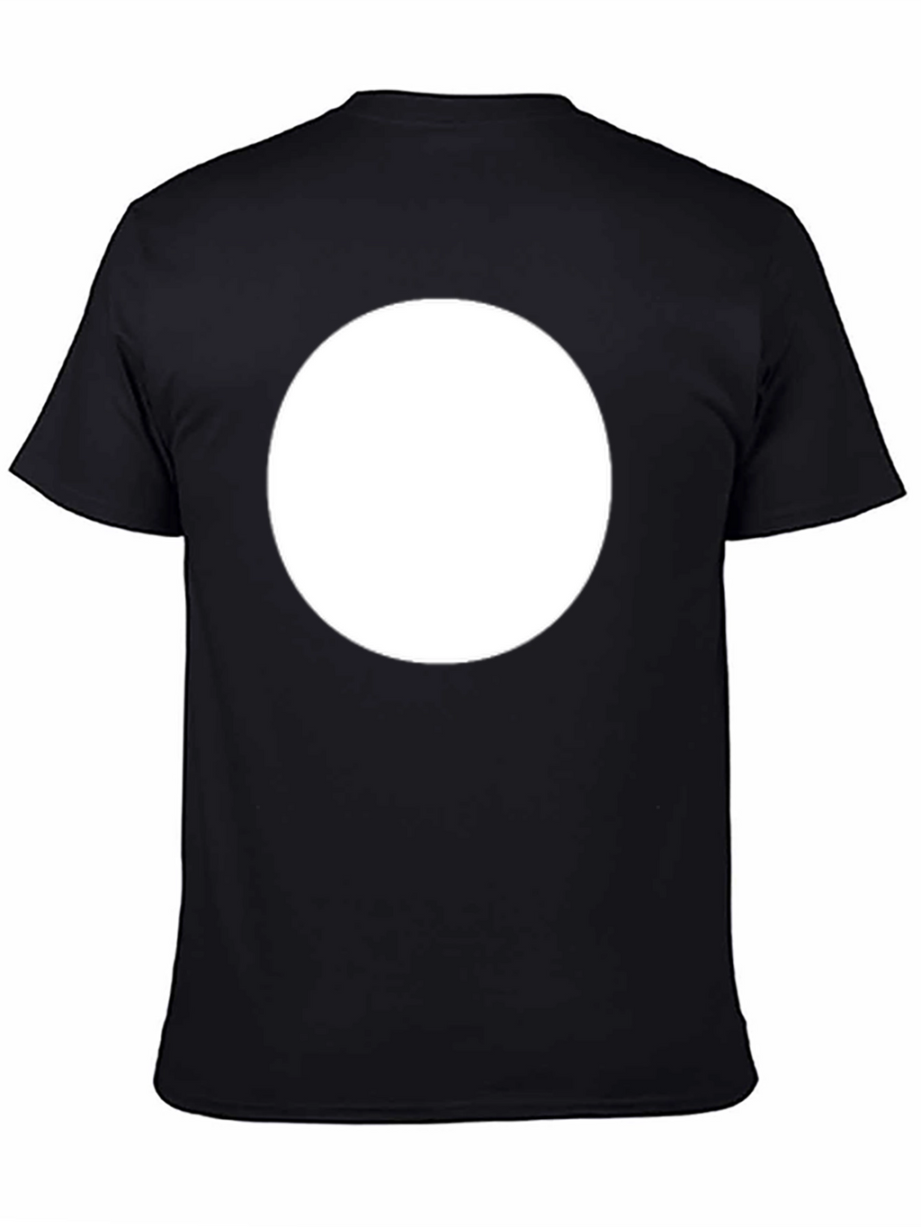 Black T-Shirt with Circle Design