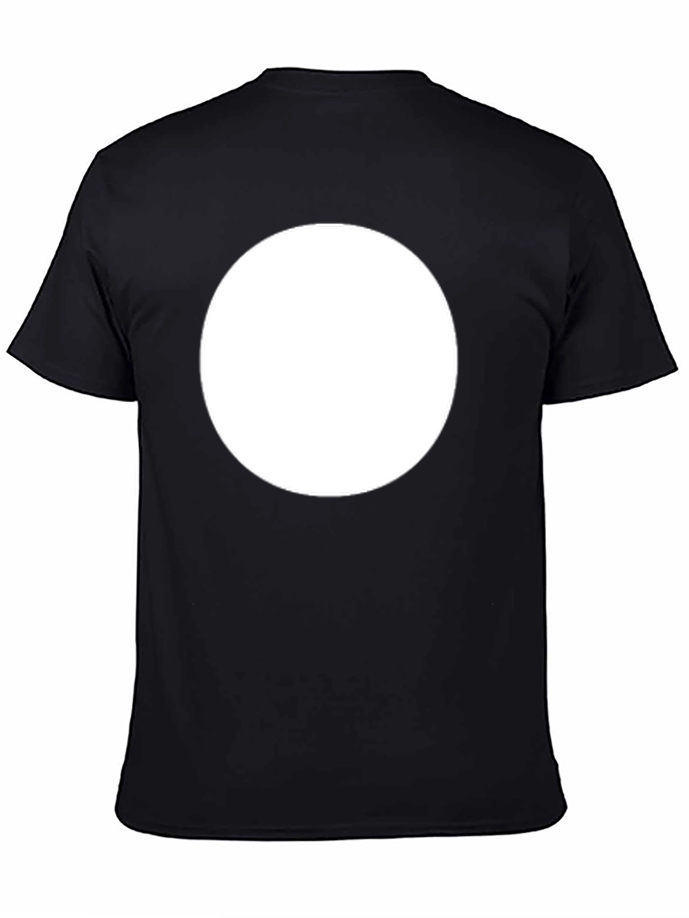 Black T-Shirt with Circle Design