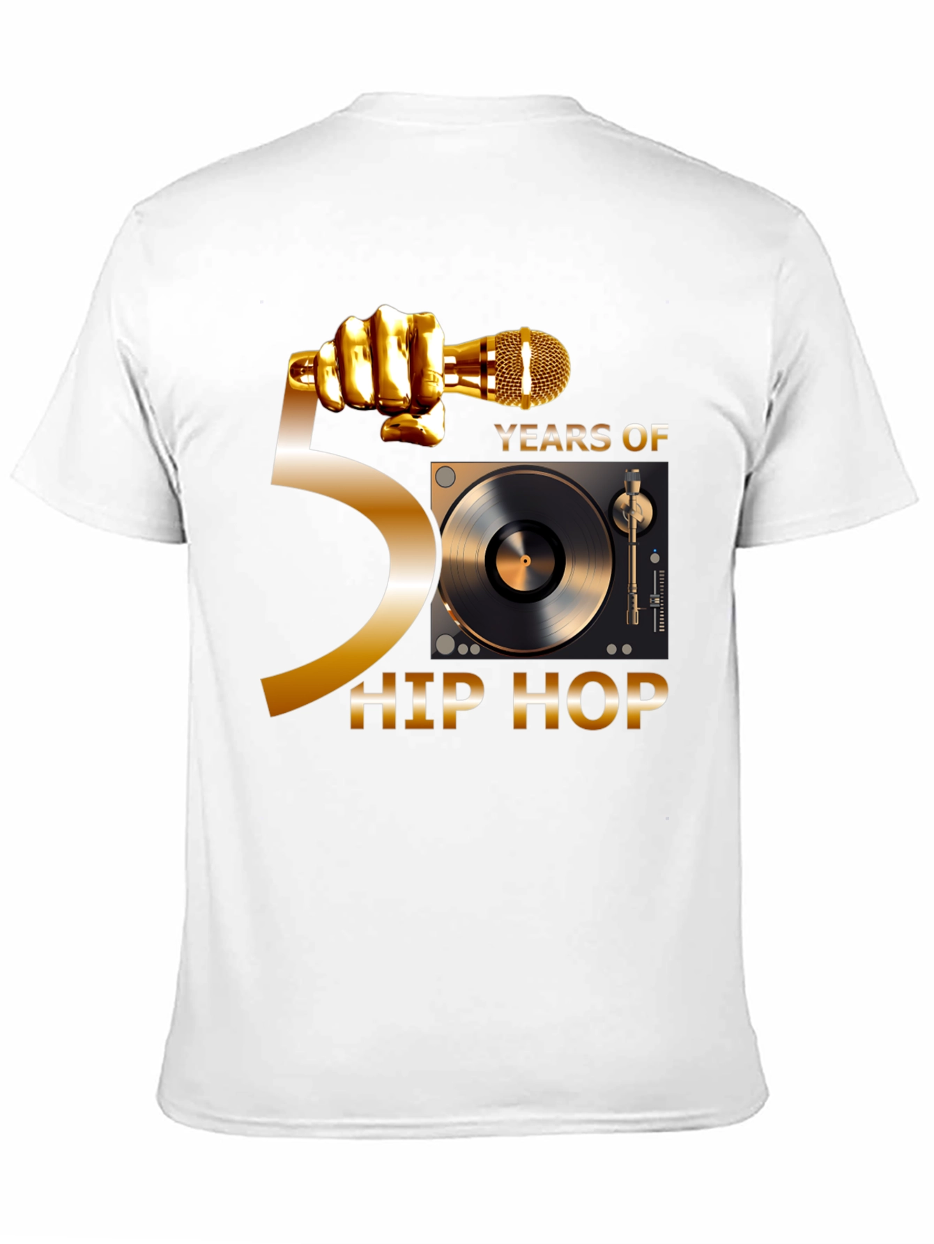 50 Years of Hip Hop Black T-Shirt