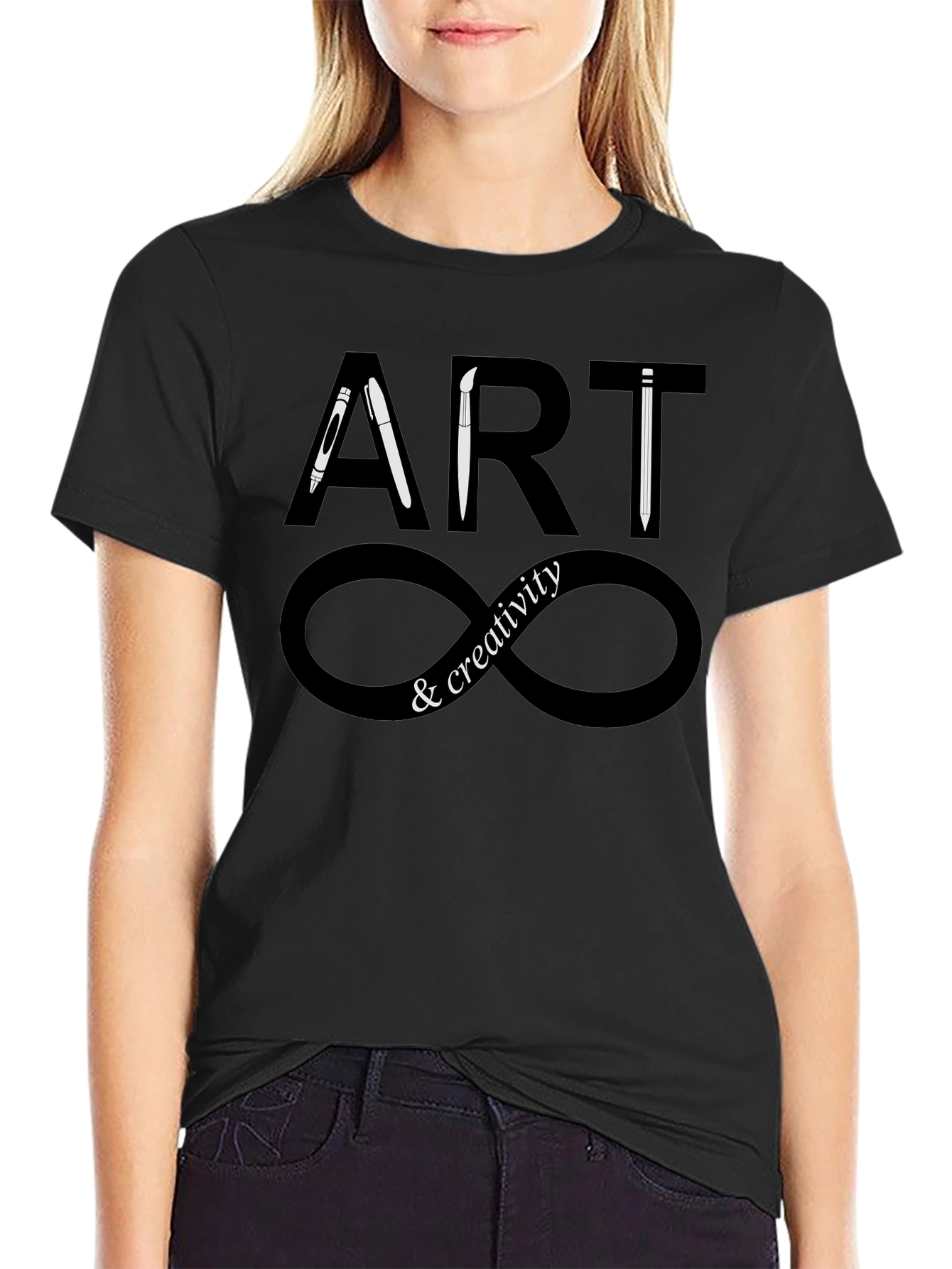 Art & Creativity Infinity T-Shirt - Black