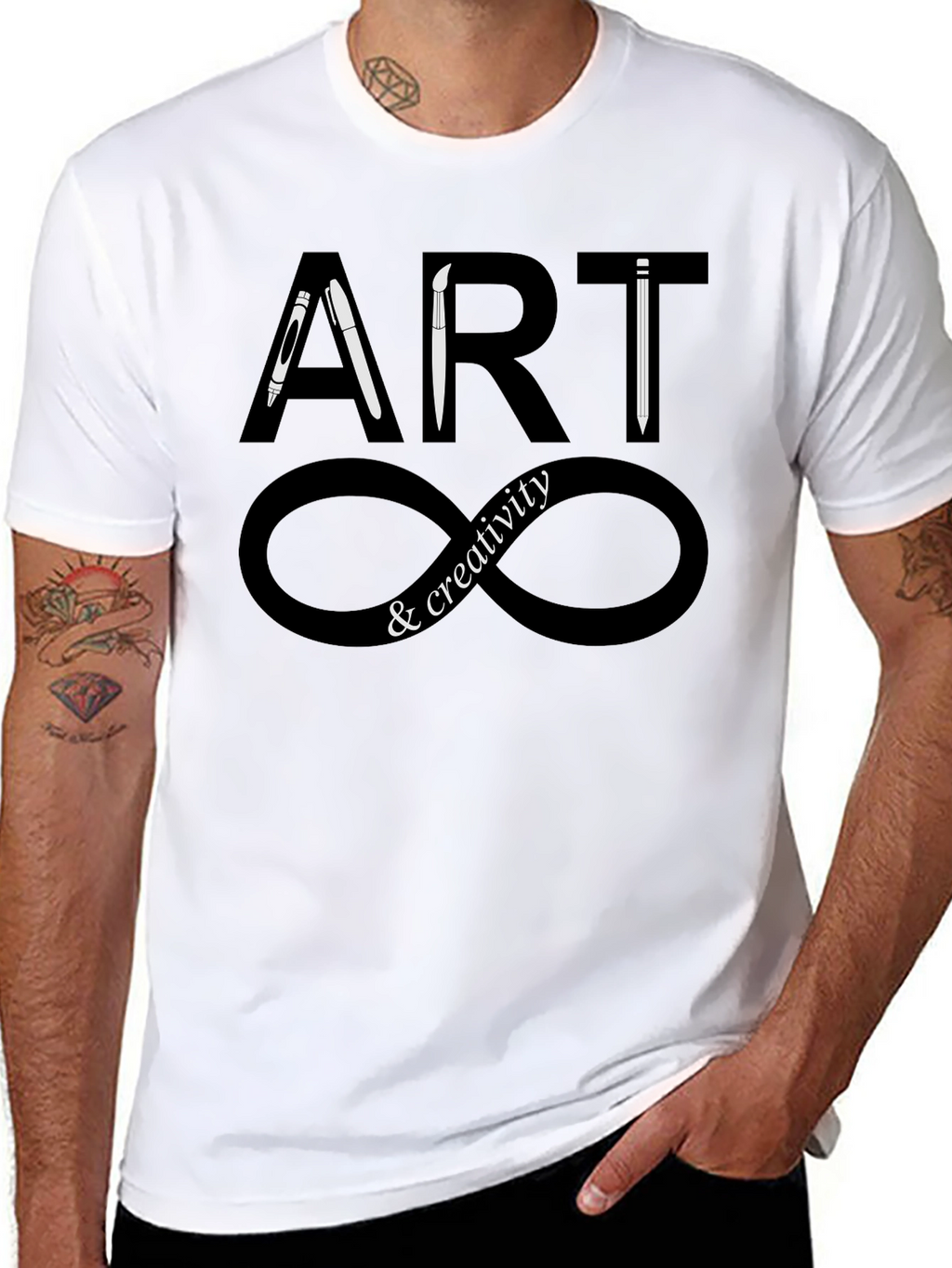 Art & Creativity Infinity T-Shirt - Black